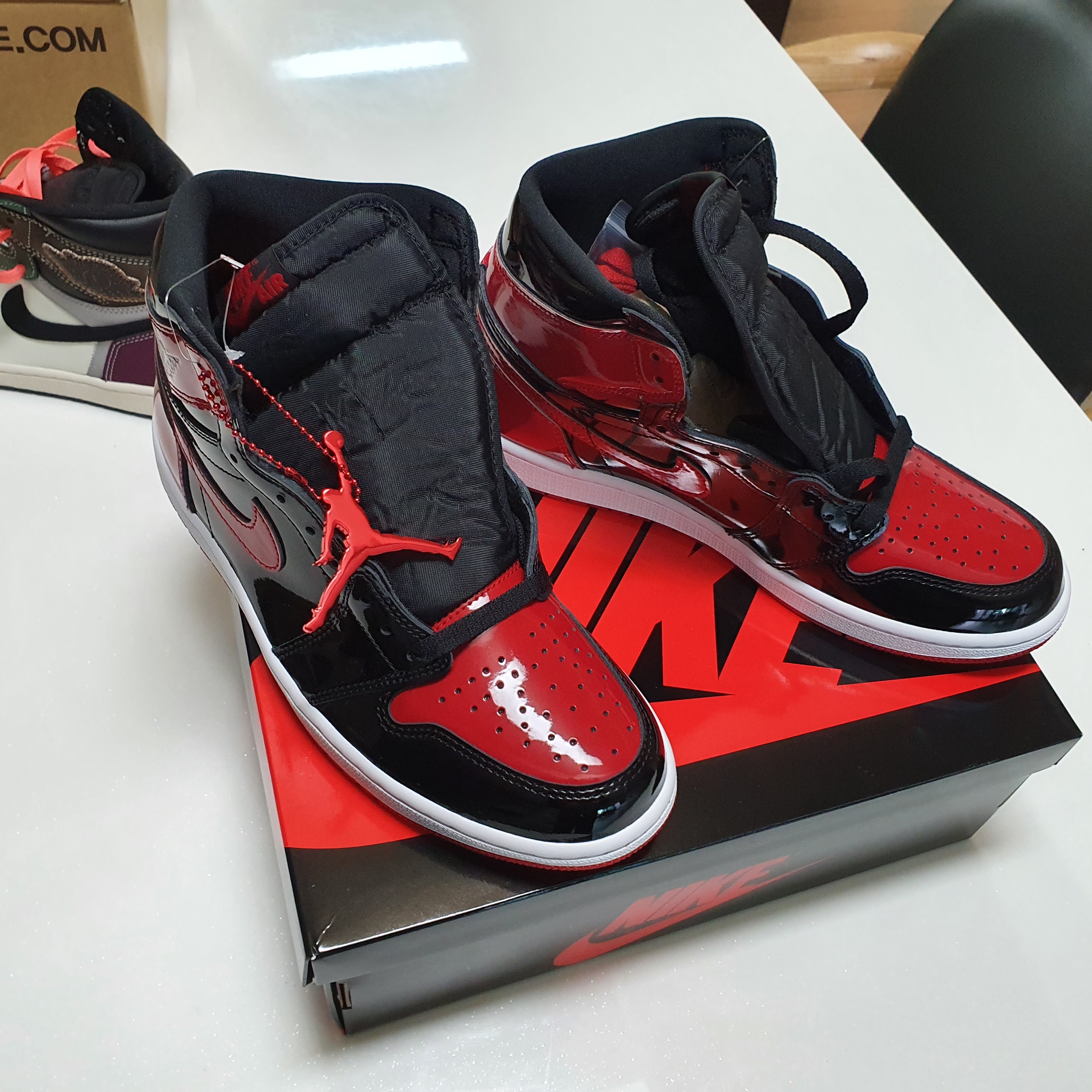 Jordan 1 Retro High OG Patent Bred, Jordan 1 Retro High OG Craft 착용 스타일 - 1