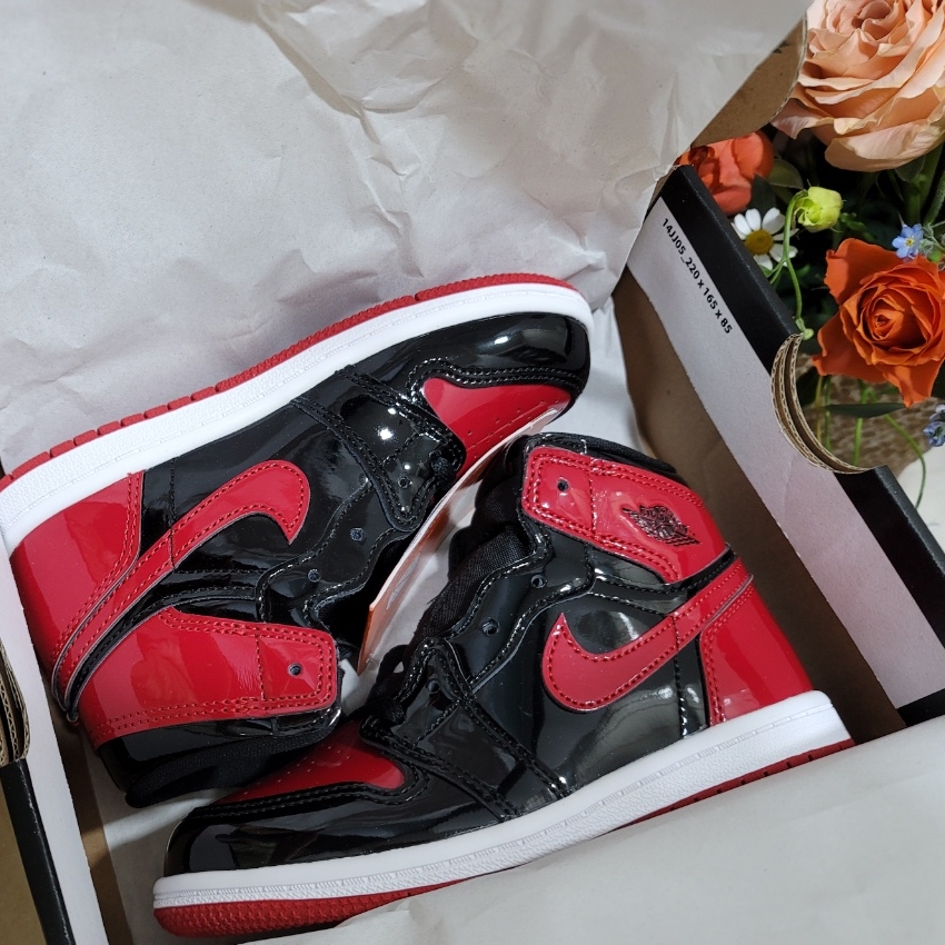 (TD) Jordan 1 Retro High OG Patent Bred 착용 스타일