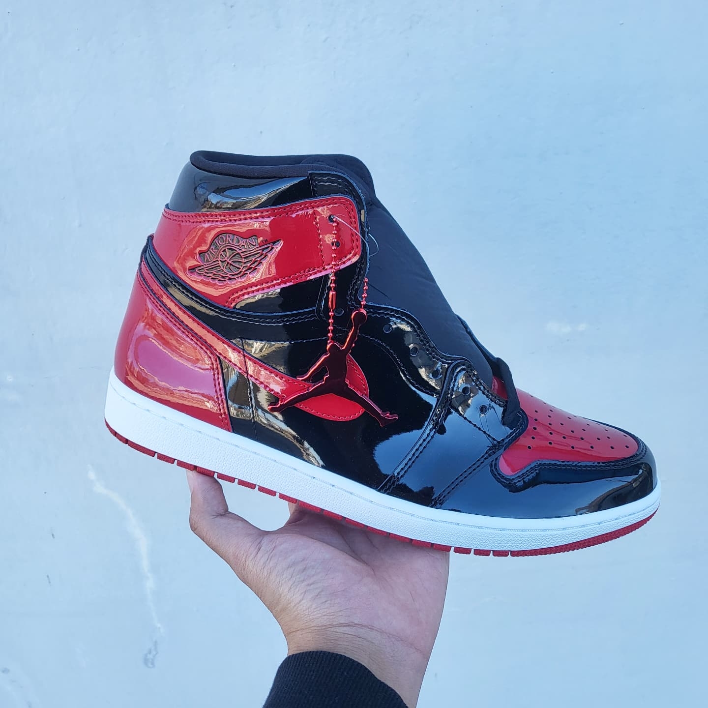 Jordan 1 Retro High OG Patent Bred 착용 스타일