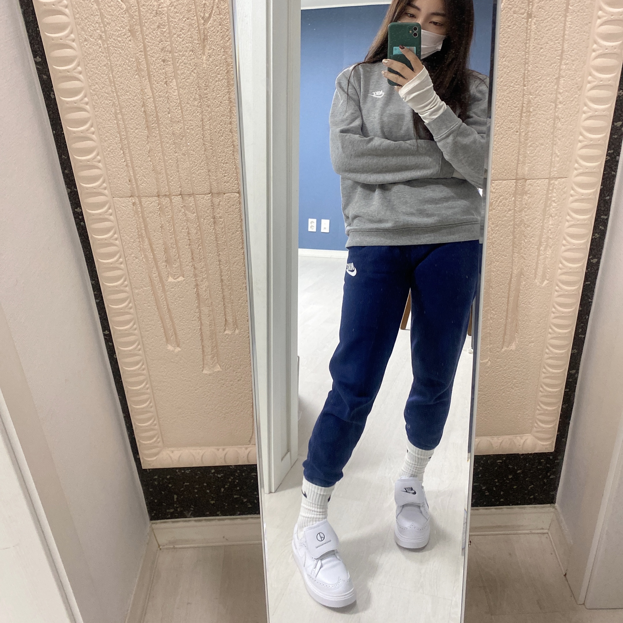 Nike x Peaceminusone Kwondo1 White 착용 스타일 - 1