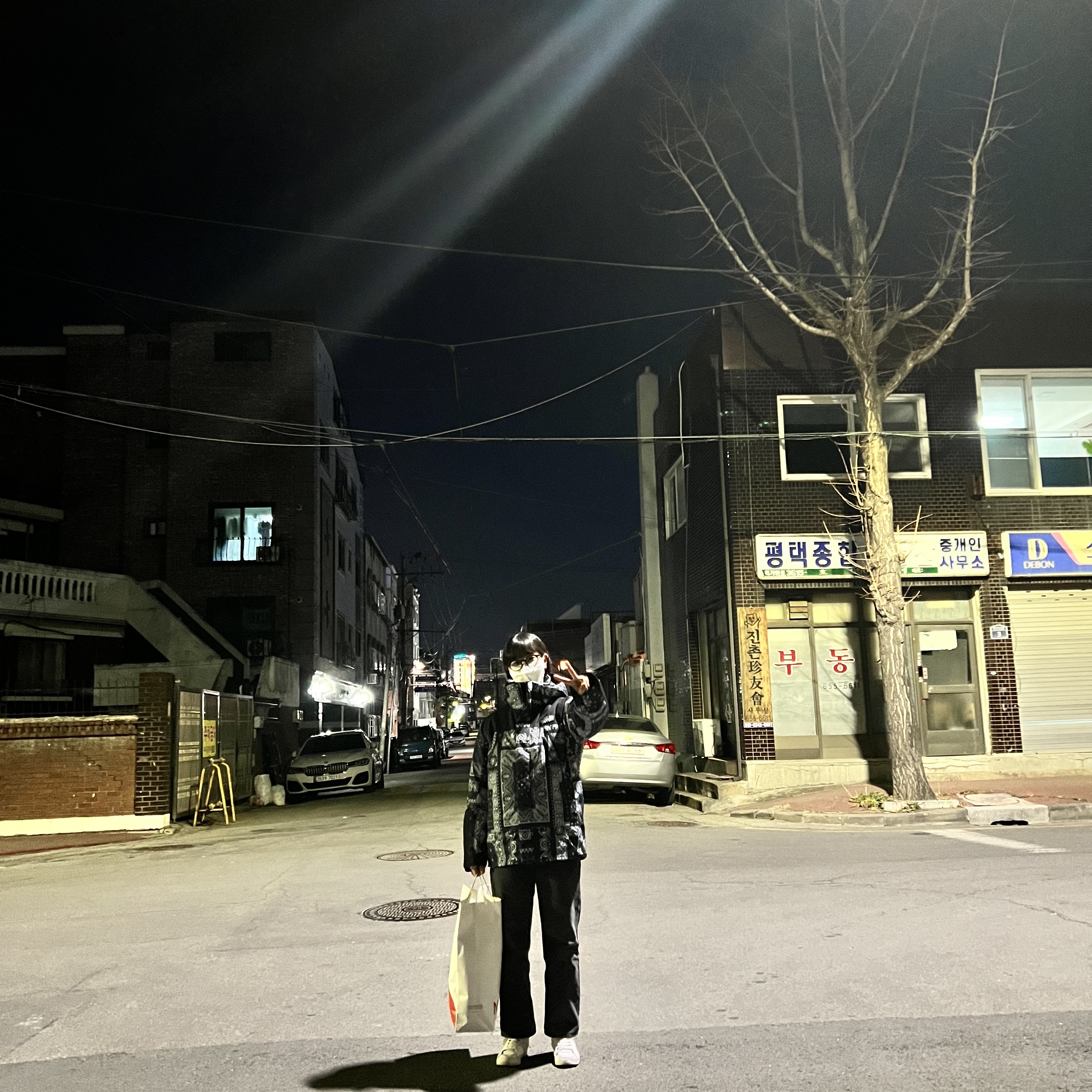 The North Face Downhill Ski Jacket Dark Navy 착용 스타일