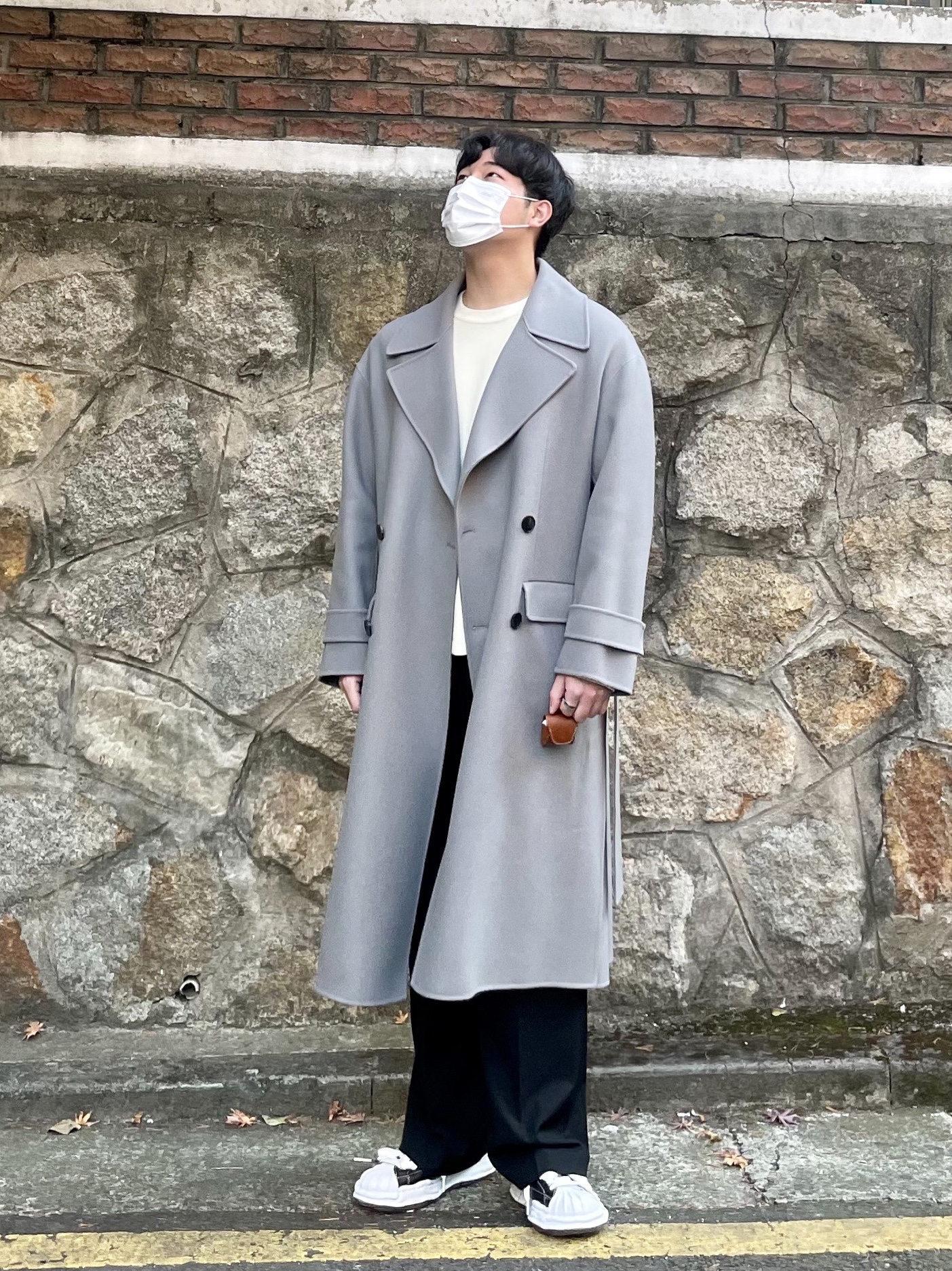 Maison Mihara Yasuhiro Blakey OG Sole Leather Low-top Sneakers Black 착용 스타일