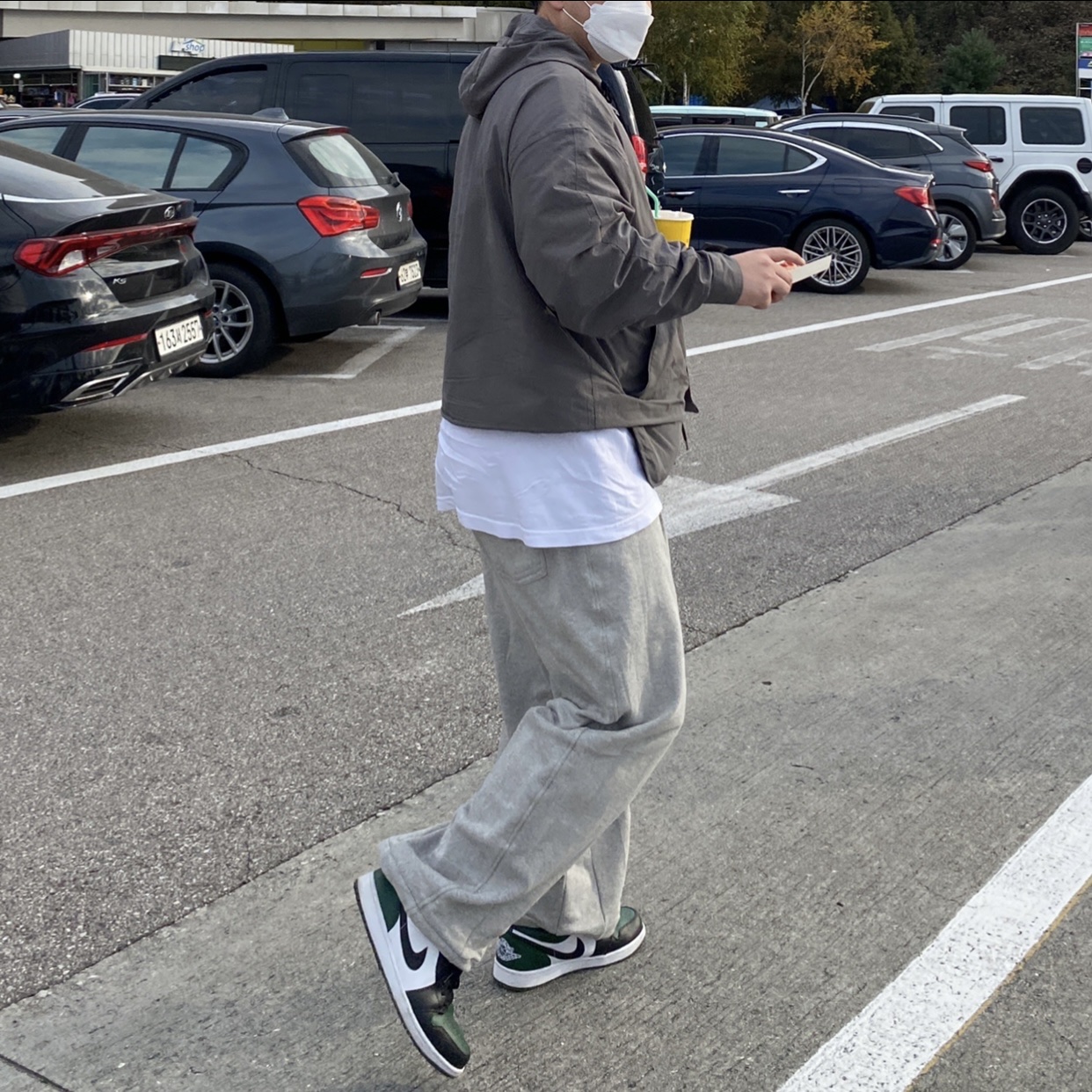 Jordan 1 Low Green Toe 착용 스타일
