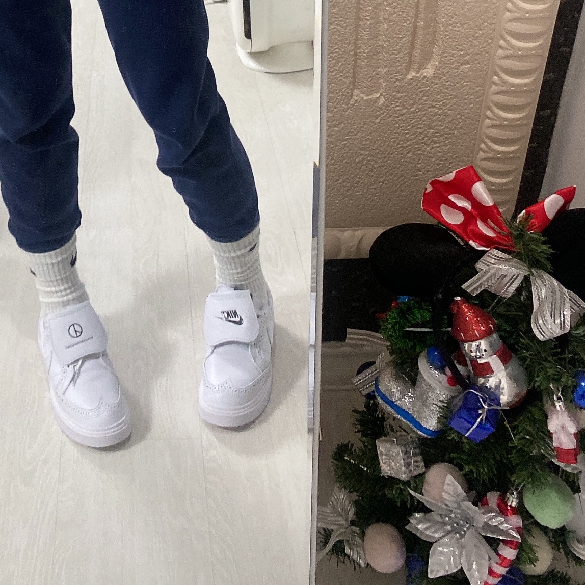 Nike x Peaceminusone Kwondo1 White 착용 스타일 - 2