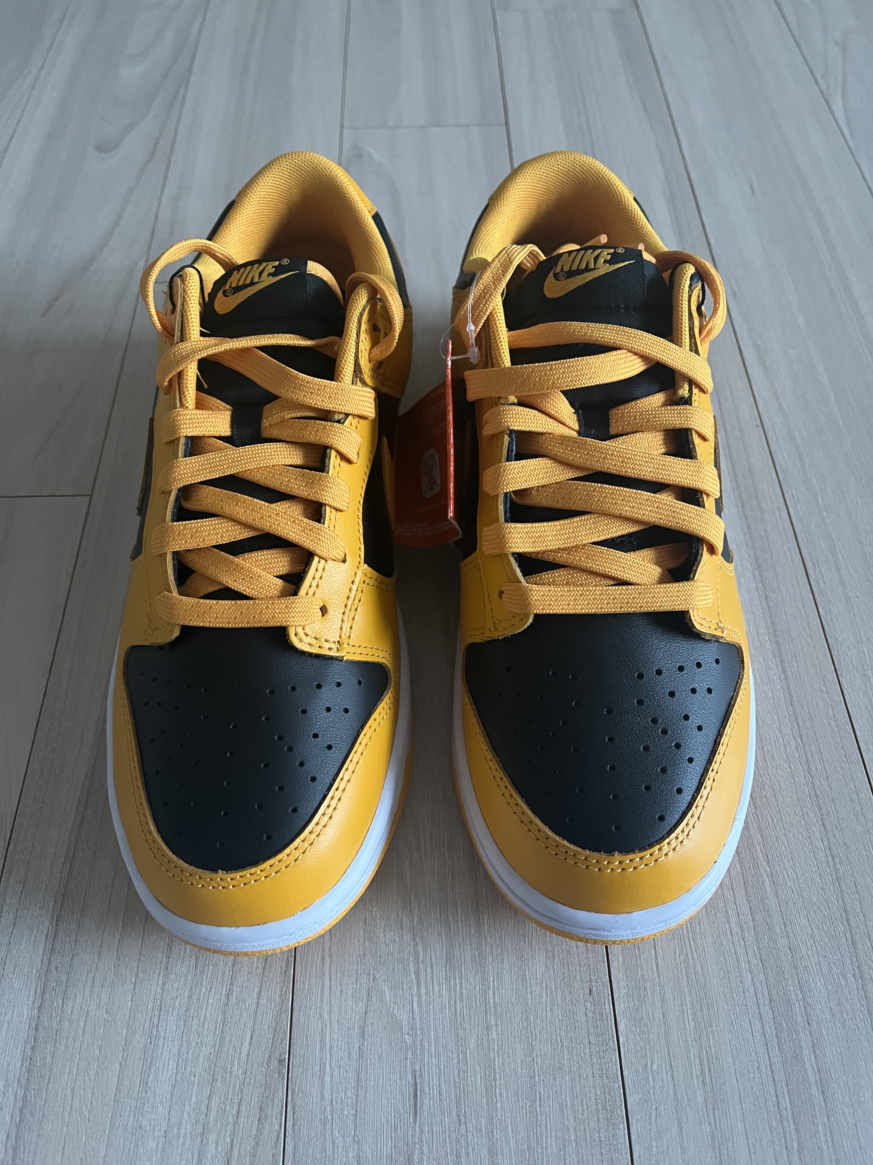 Nike Dunk Low Retro Championship Goldenrod 착용 스타일