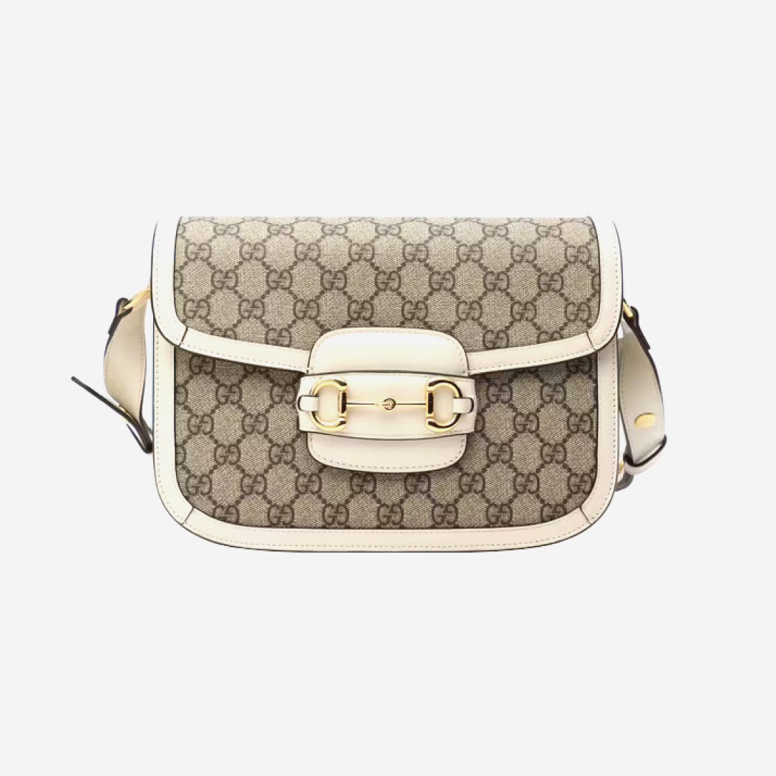 Gucci Horsebit 1955 Shoulder Bag White 상세 이미지 1