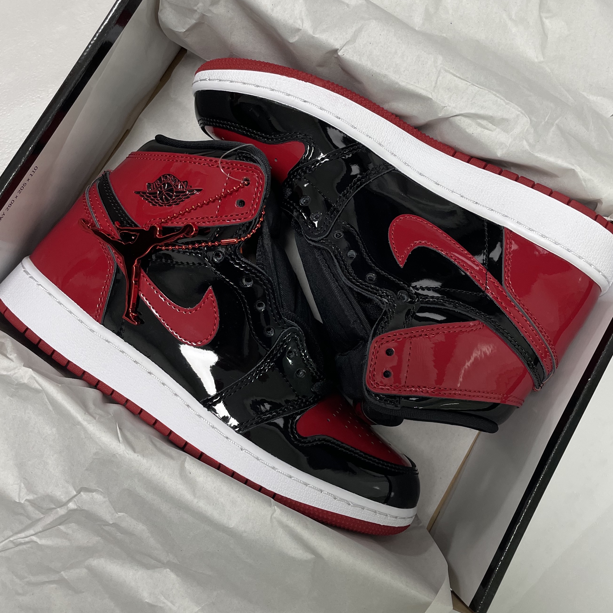 (GS) Jordan 1 Retro High OG Patent Bred 착용 스타일
