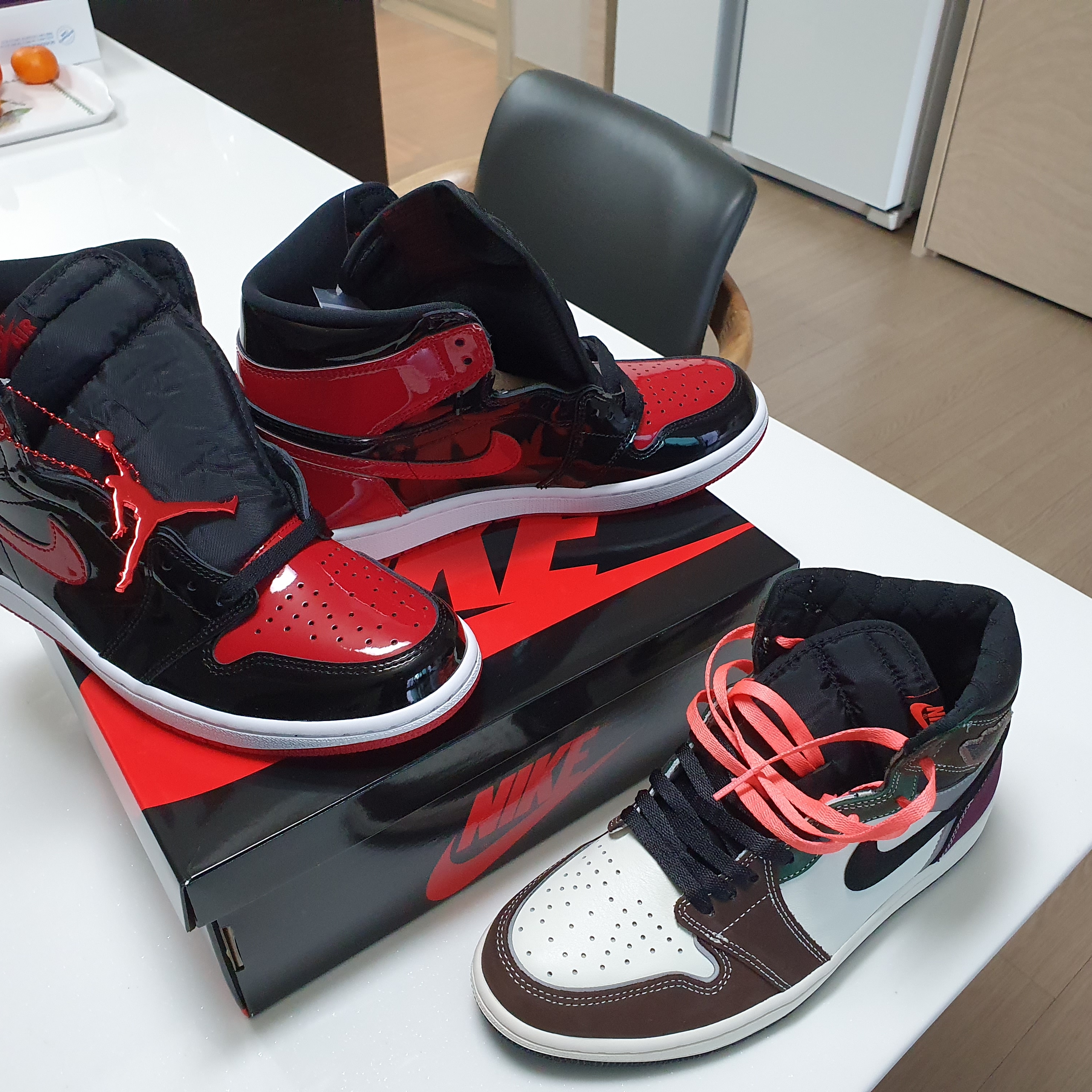 Jordan 1 Retro High OG Patent Bred, Jordan 1 Retro High OG Craft 착용 스타일 - 2