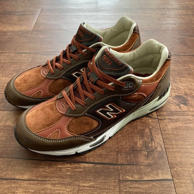 New Balance 991 Made in UK Brown Dark Brown 착용 스타일