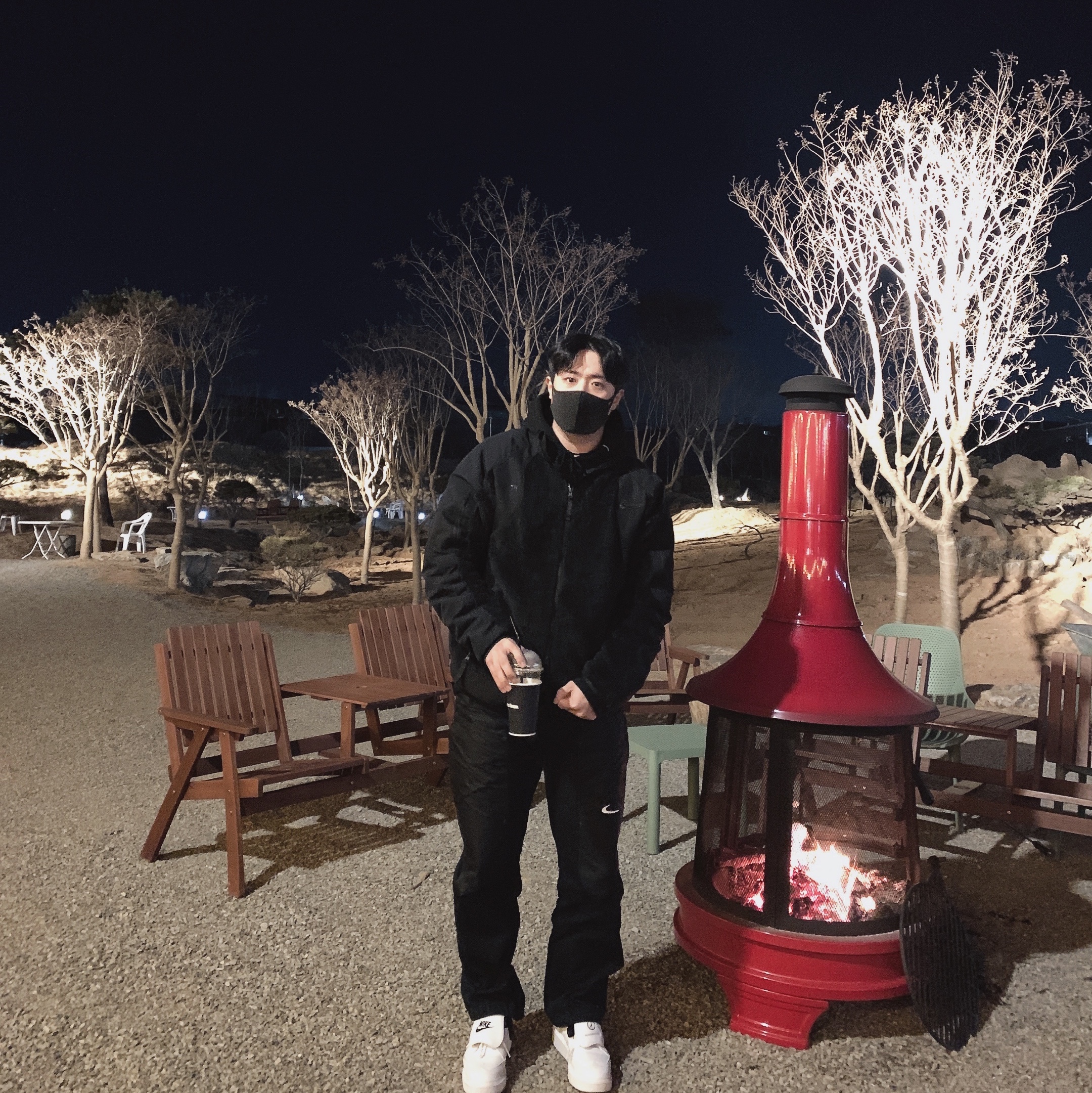 Nike x Peaceminusone Kwondo1 White, Nike x Off-White NRG Pants Black 착용 스타일 - 1