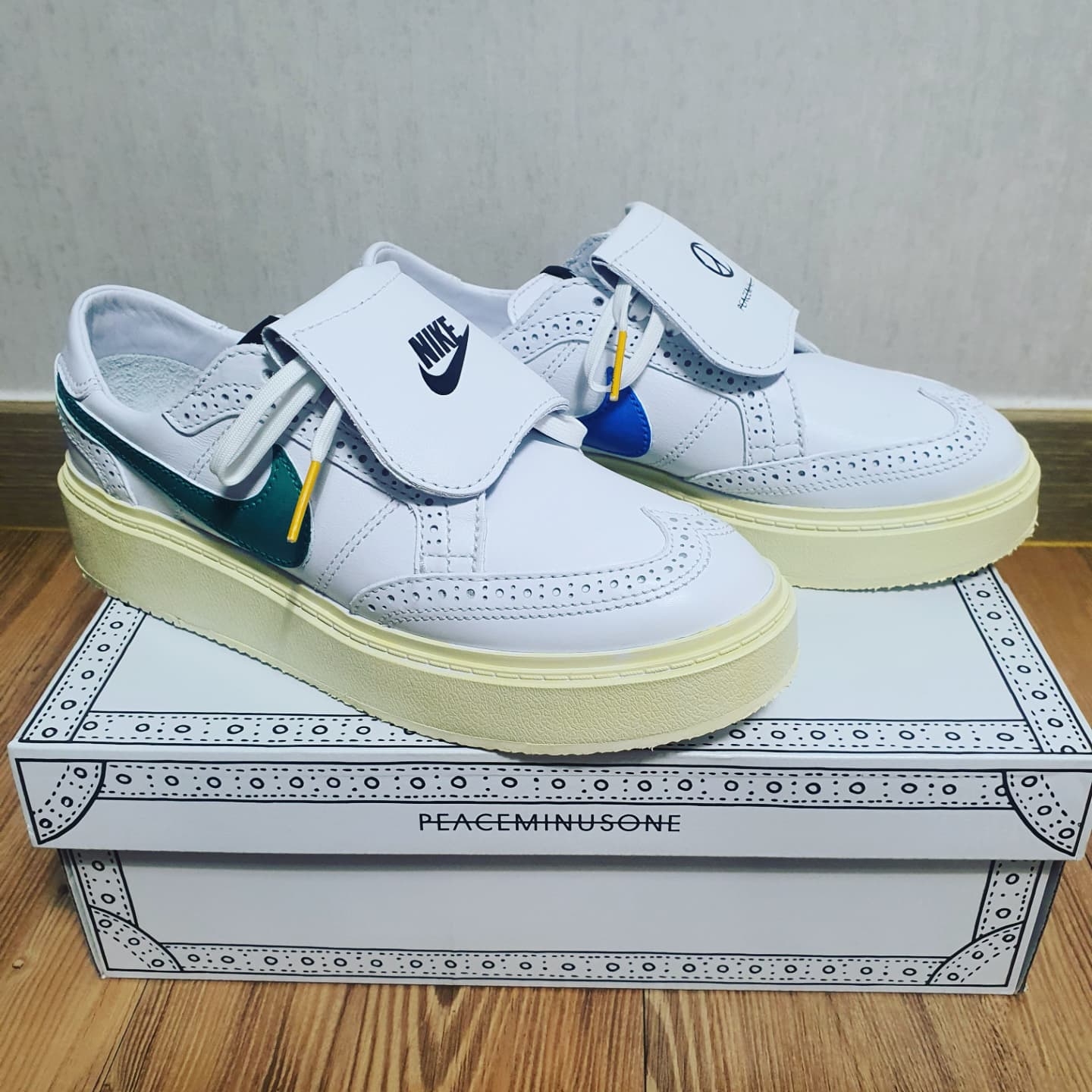 Nike x Peaceminusone Kwondo1 White 착용 스타일 - 2