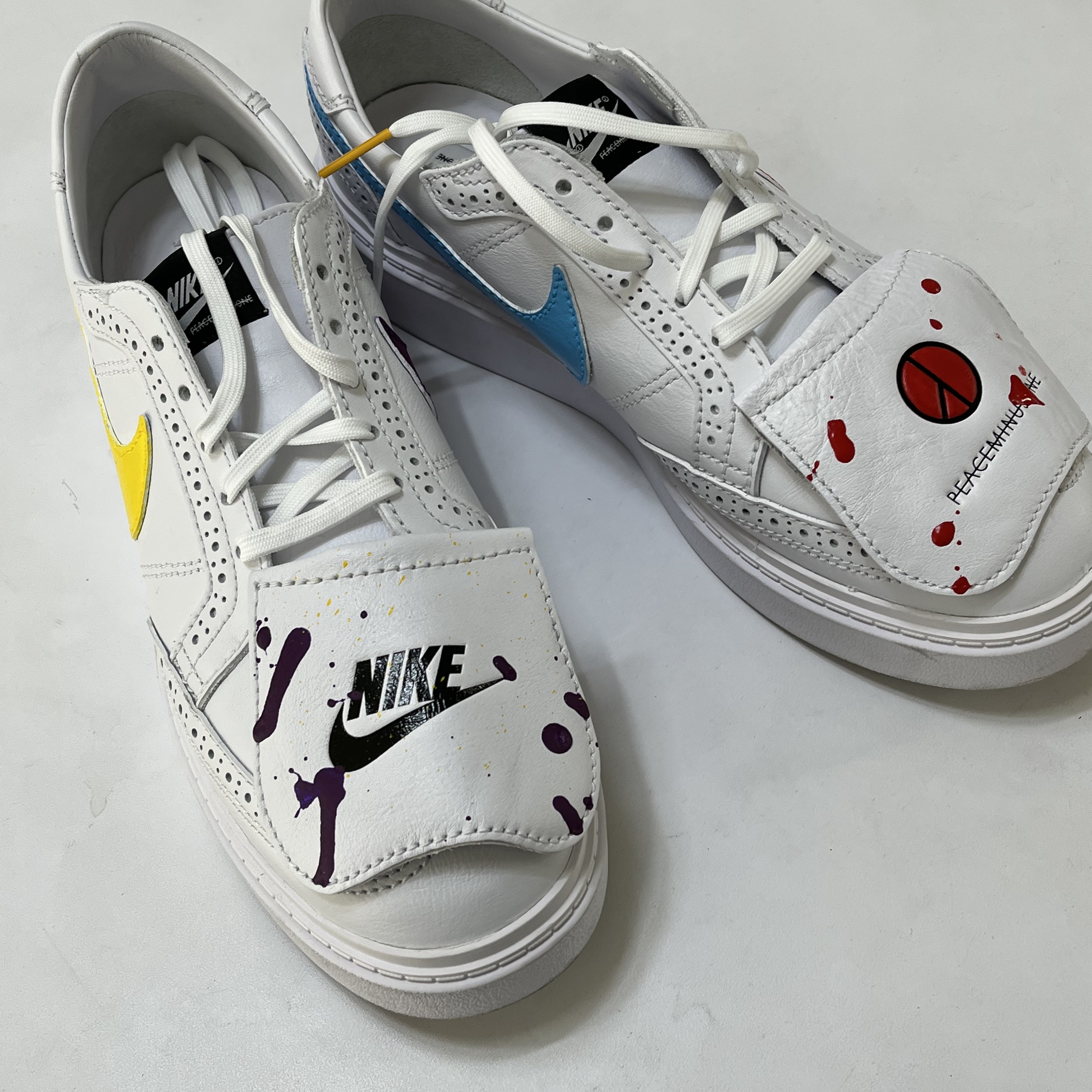 Nike x Peaceminusone Kwondo1 White 착용 스타일 - 2