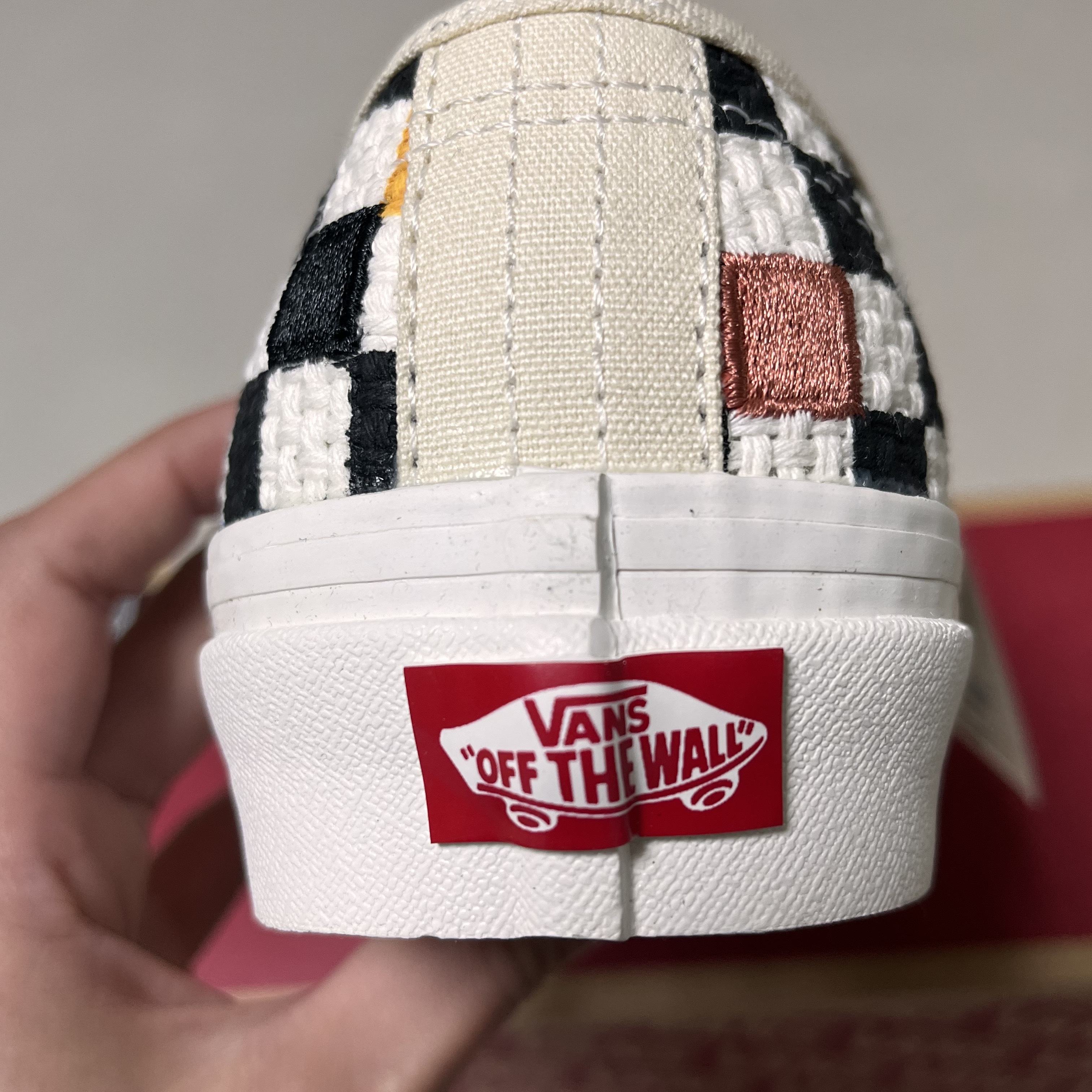Vans Authentic 44 DX Anaheim Factory Needlepoint Checkerboard 착용 스타일 - 4