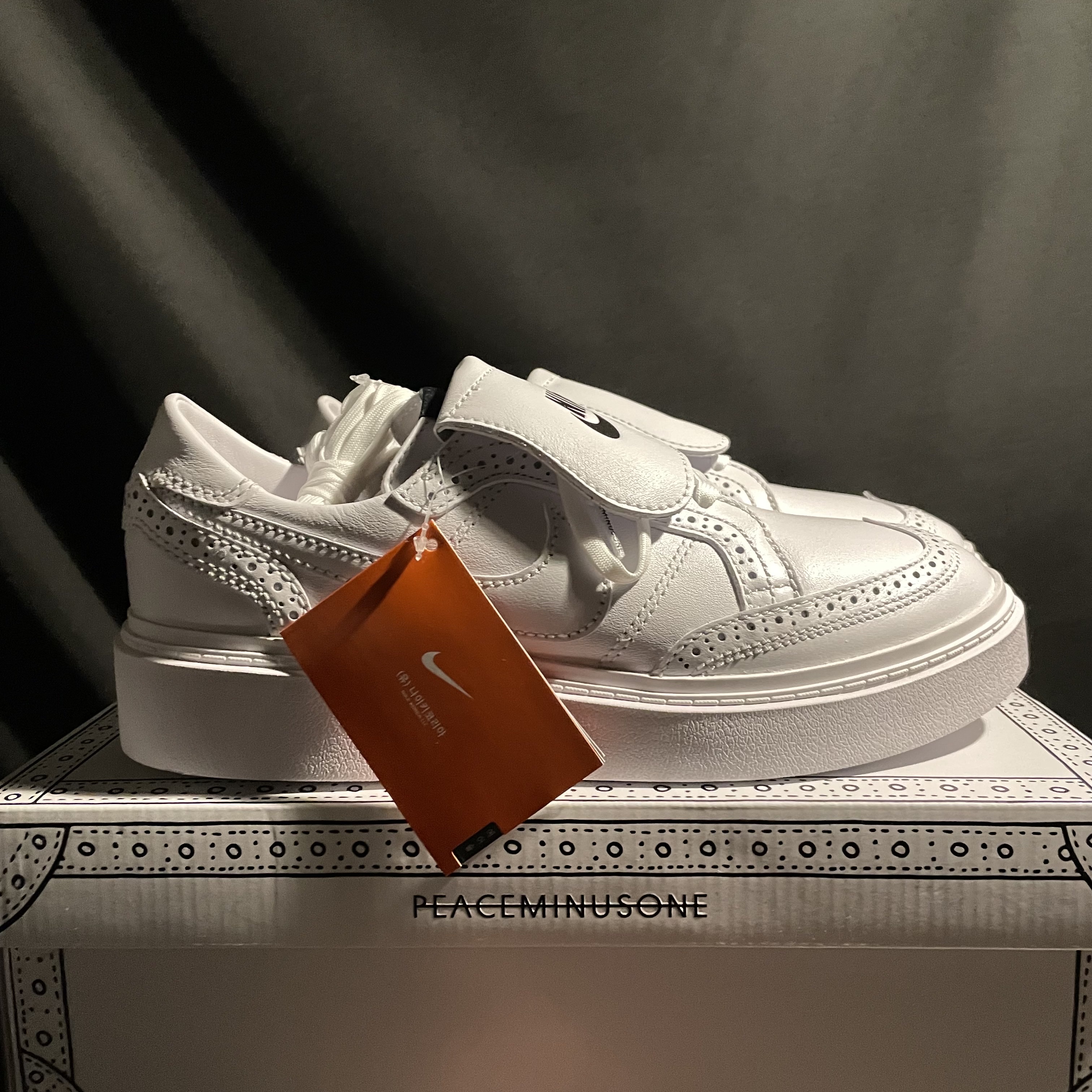 Nike x Peaceminusone Kwondo1 White 착용 스타일 - 2