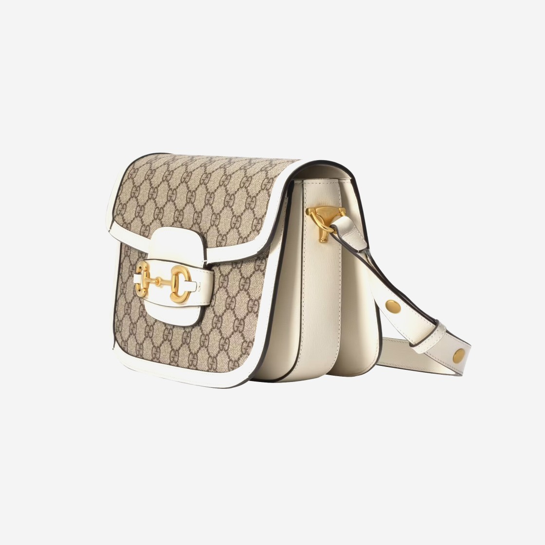 Gucci Horsebit 1955 Shoulder Bag White 상세 이미지 2