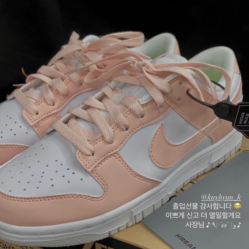 (W) Nike Dunk Low Next Nature Pale Coral 착용 스타일 - 1