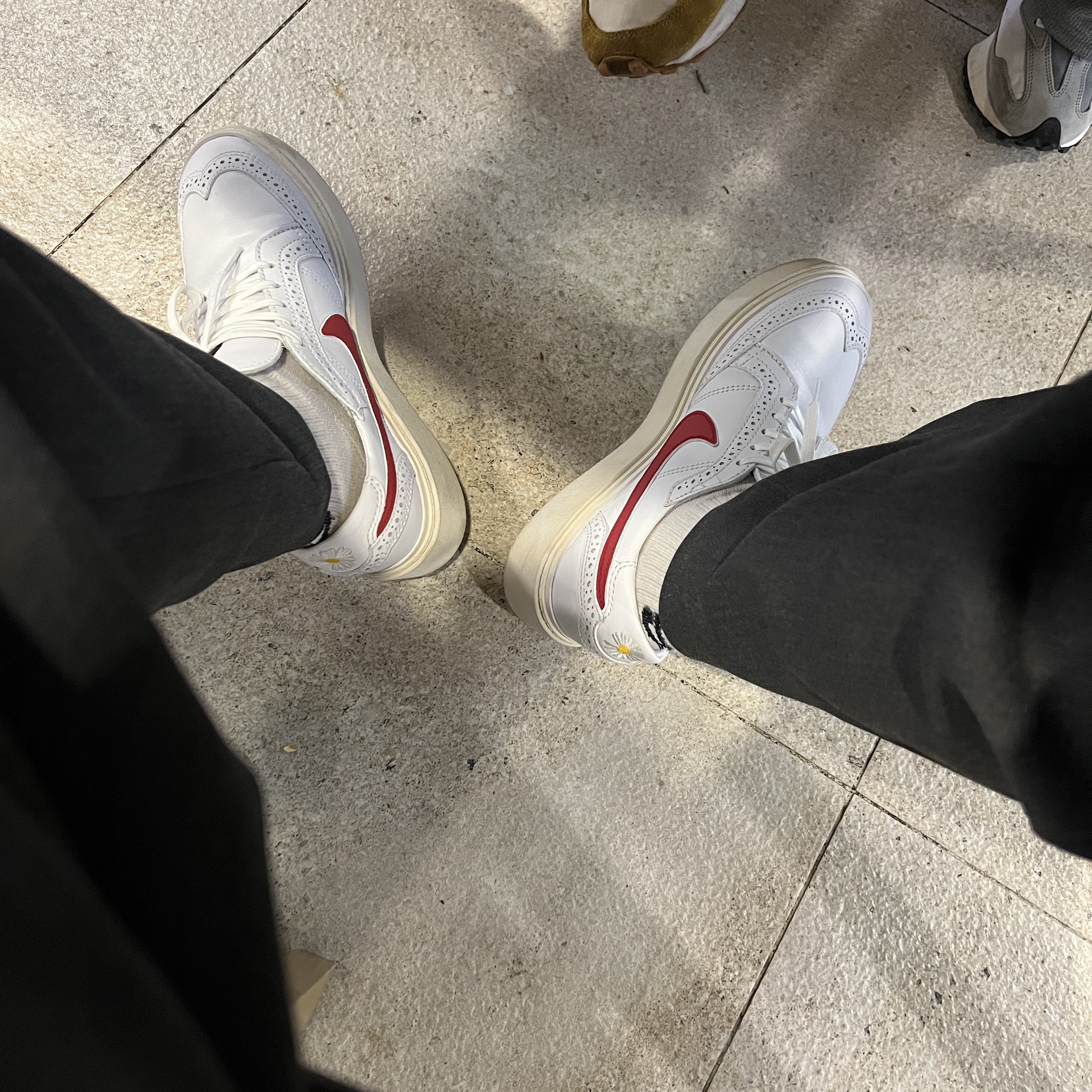 Nike x Peaceminusone Kwondo1 White 착용 스타일