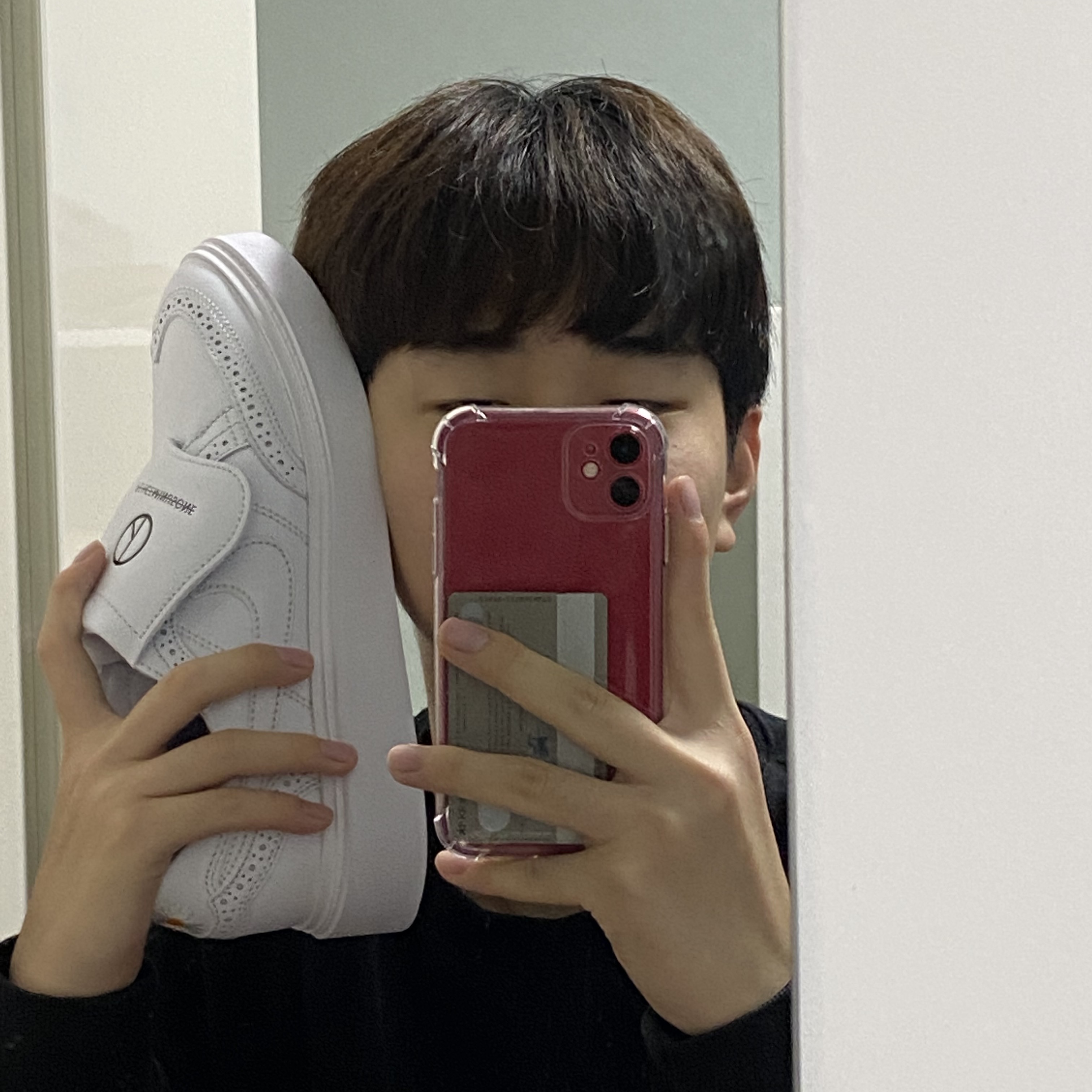 Nike x Peaceminusone Kwondo1 White 착용 스타일