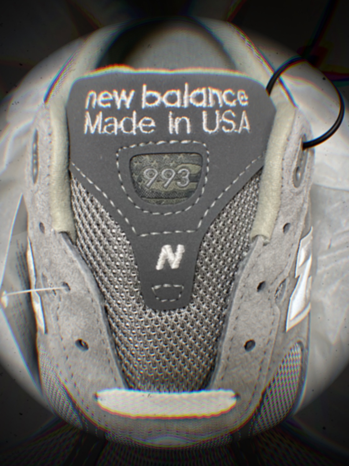 (W) New Balance 993 Made in USA Grey - B Standard 착용 스타일
