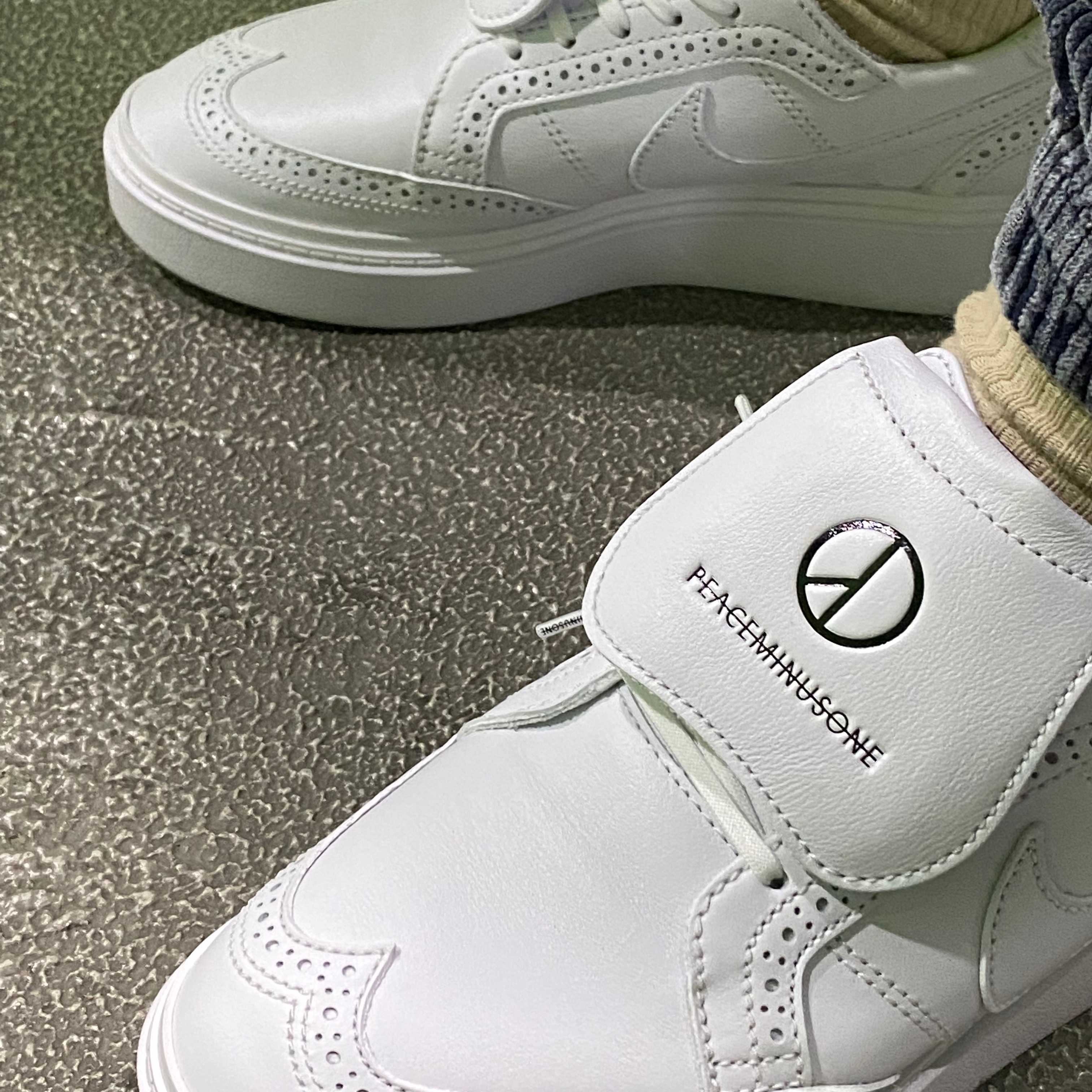 Nike x Peaceminusone Kwondo1 White 착용 스타일 - 2