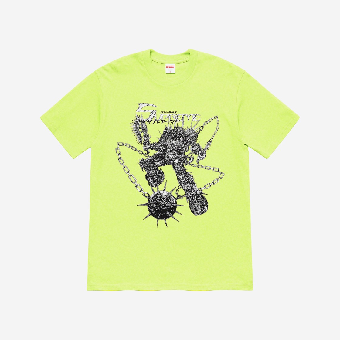 Supreme Spikes T-Shirt Neon Green - 21FW 상세 이미지 1