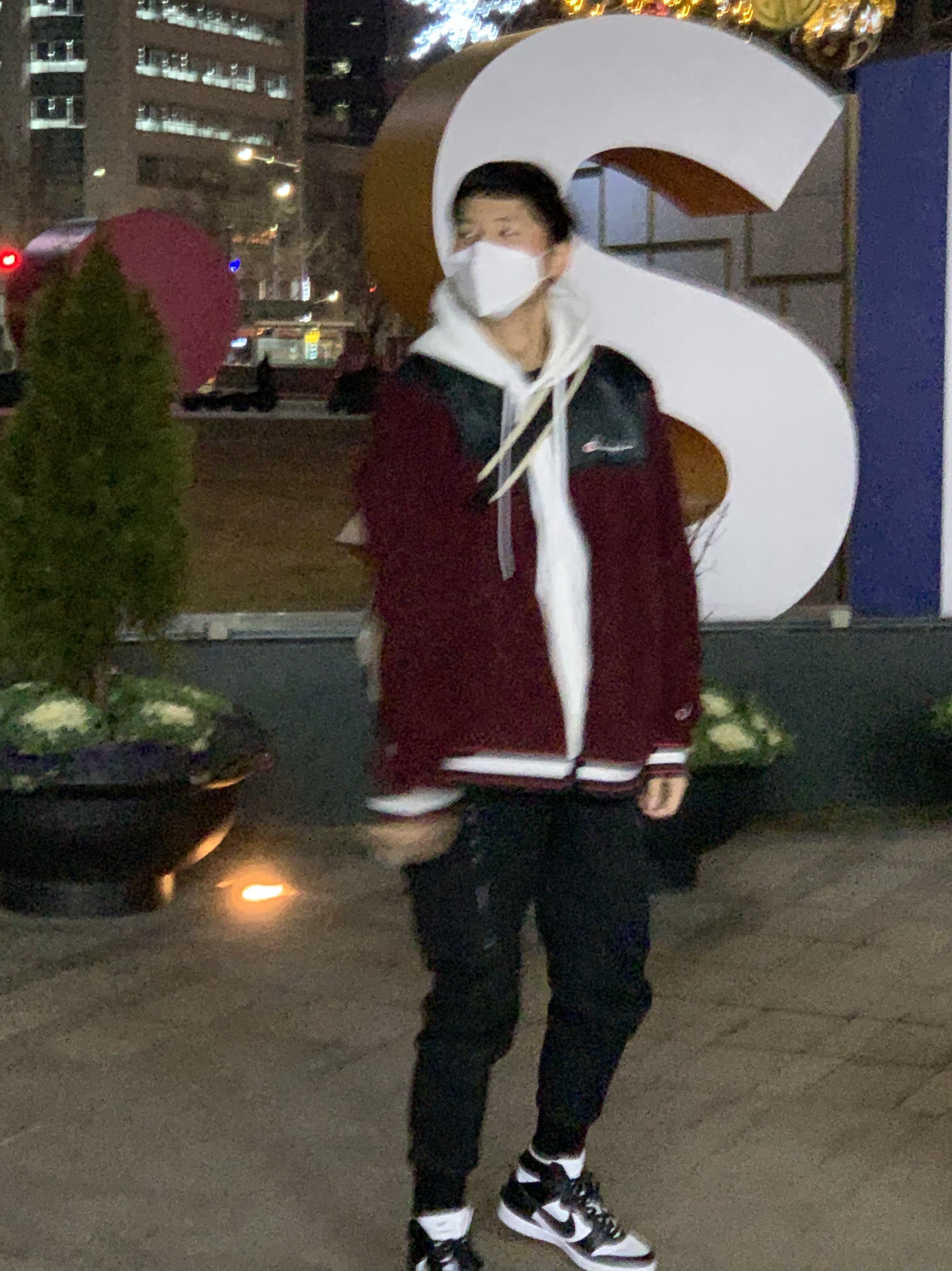 Nike x Ambush Dunk High Black 착용 스타일 - 4