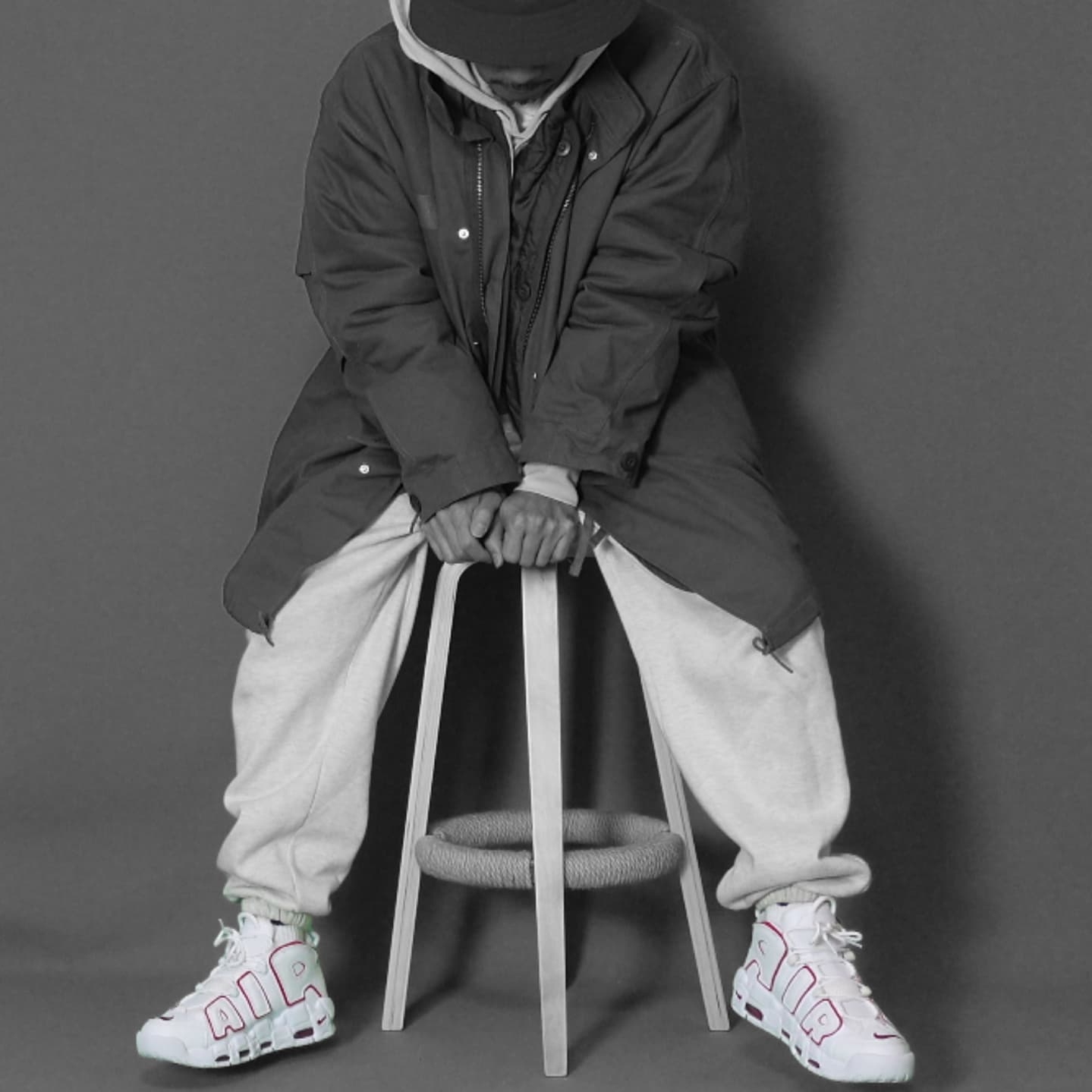 Nike Air More Uptempo White Varsity Red 2018 착용 스타일