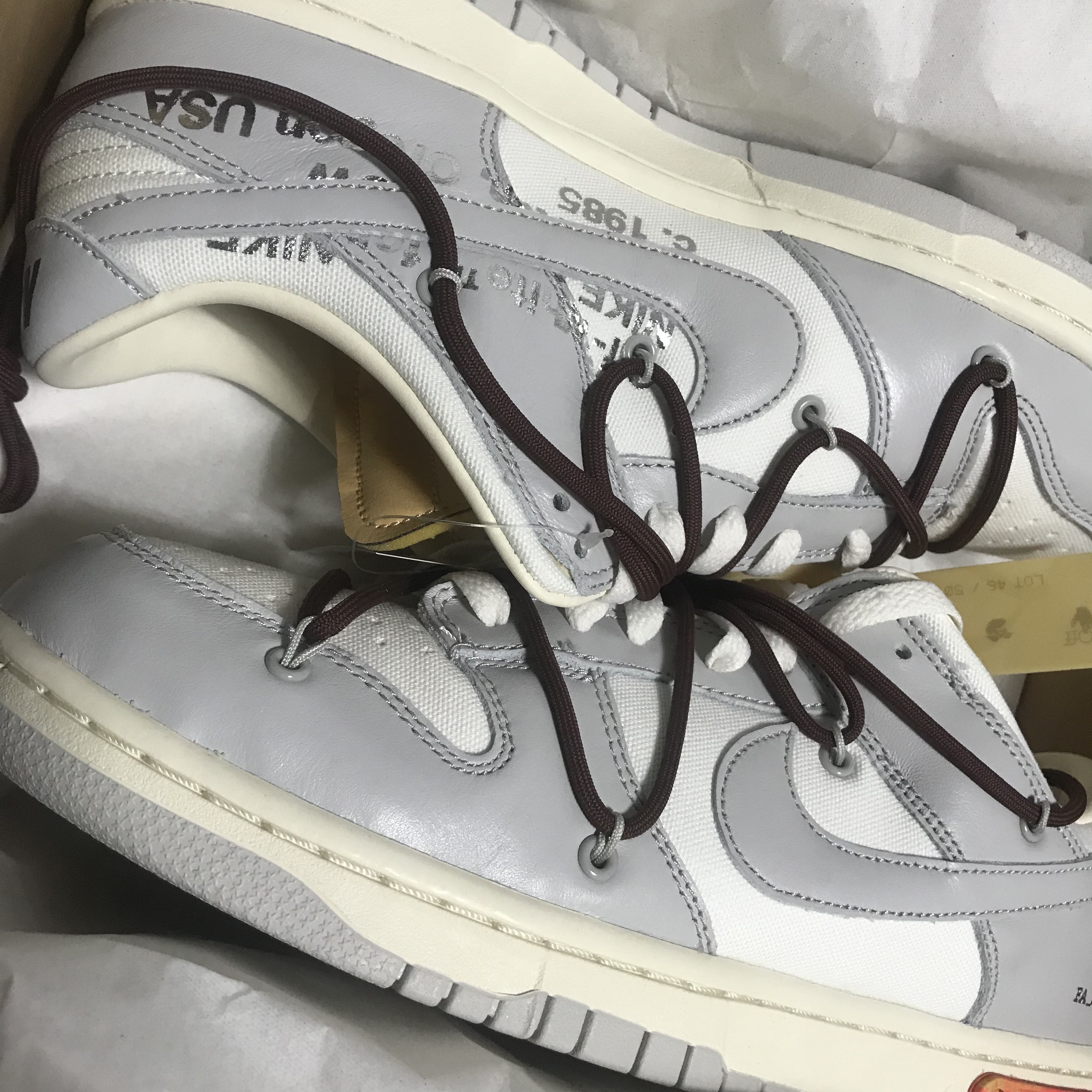 Nike x Off-White Dunk Low The 50 - Lot 46 착용 스타일