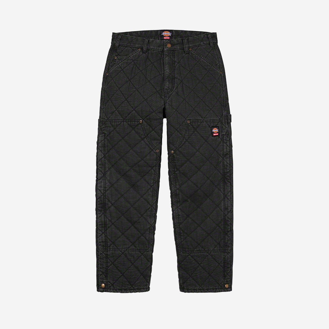 Supreme x Dickies Quilted Double Knee Painter Pants Black - 21FW 상세 이미지 1