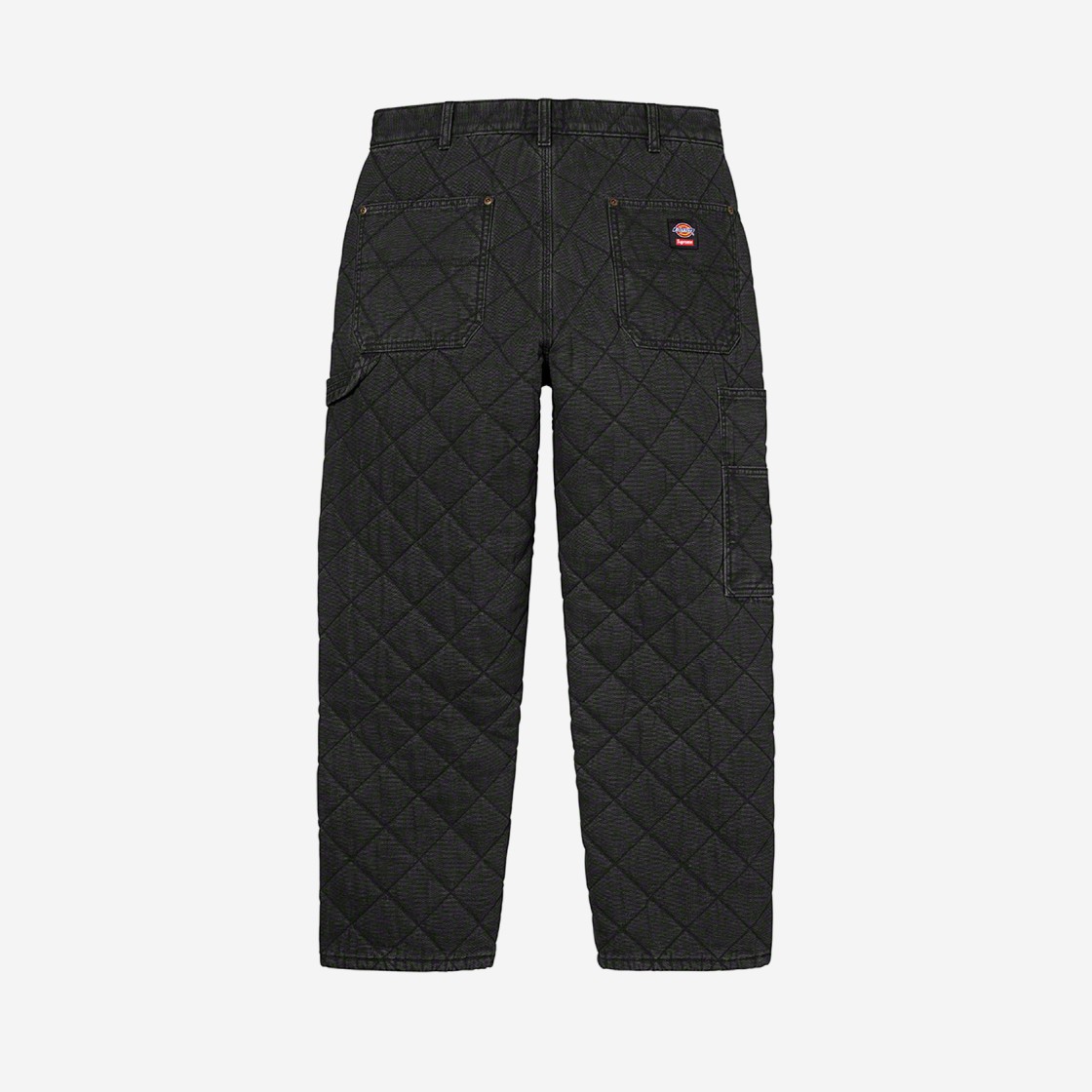 Supreme x Dickies Quilted Double Knee Painter Pants Black - 21FW 상세 이미지 2