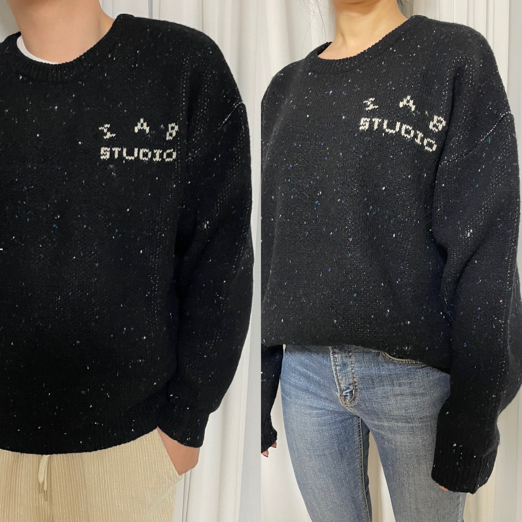 IAB Studio Knit Black 착용 스타일 - 1