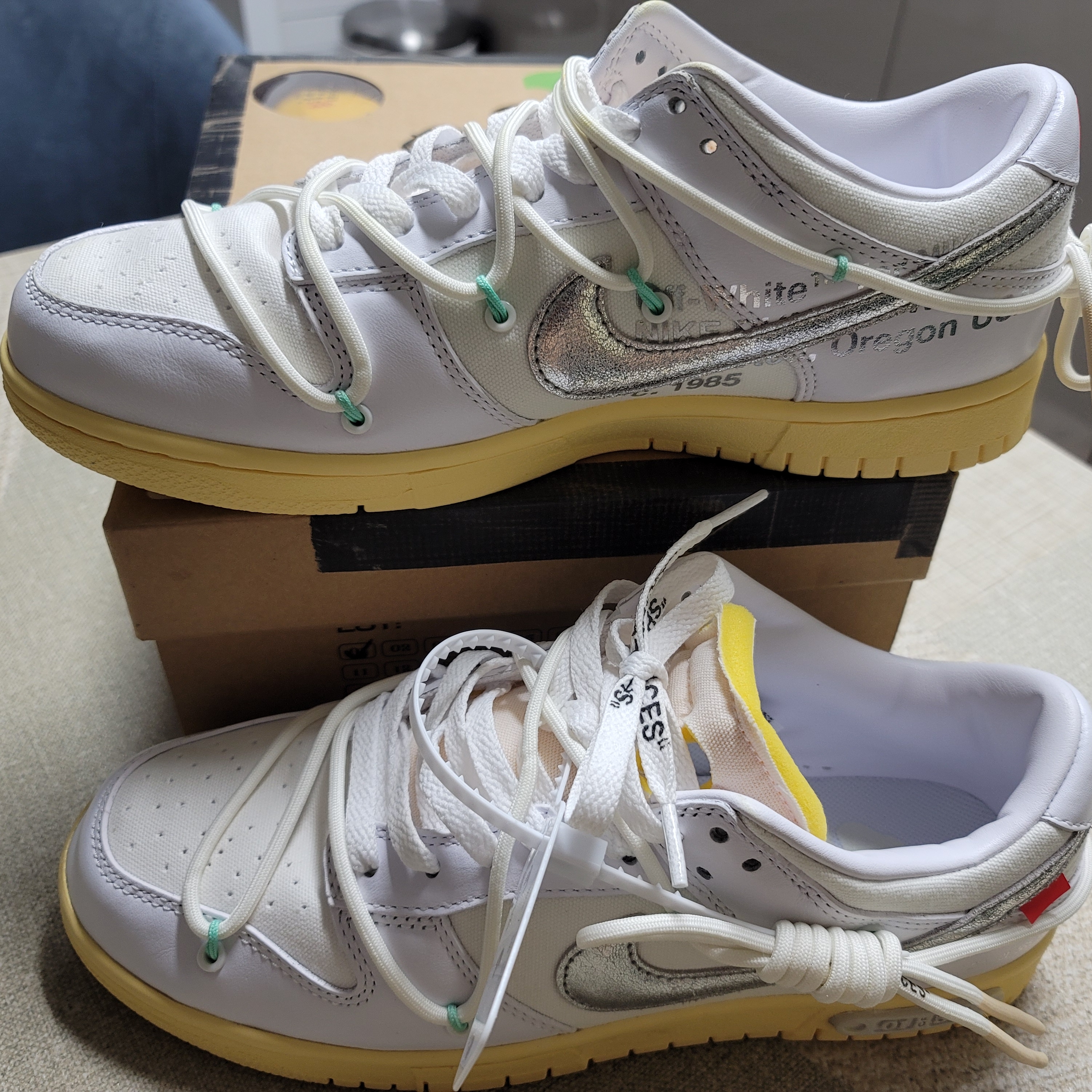 Nike x Off-White Dunk Low The 50 - Lot 1 착용 스타일