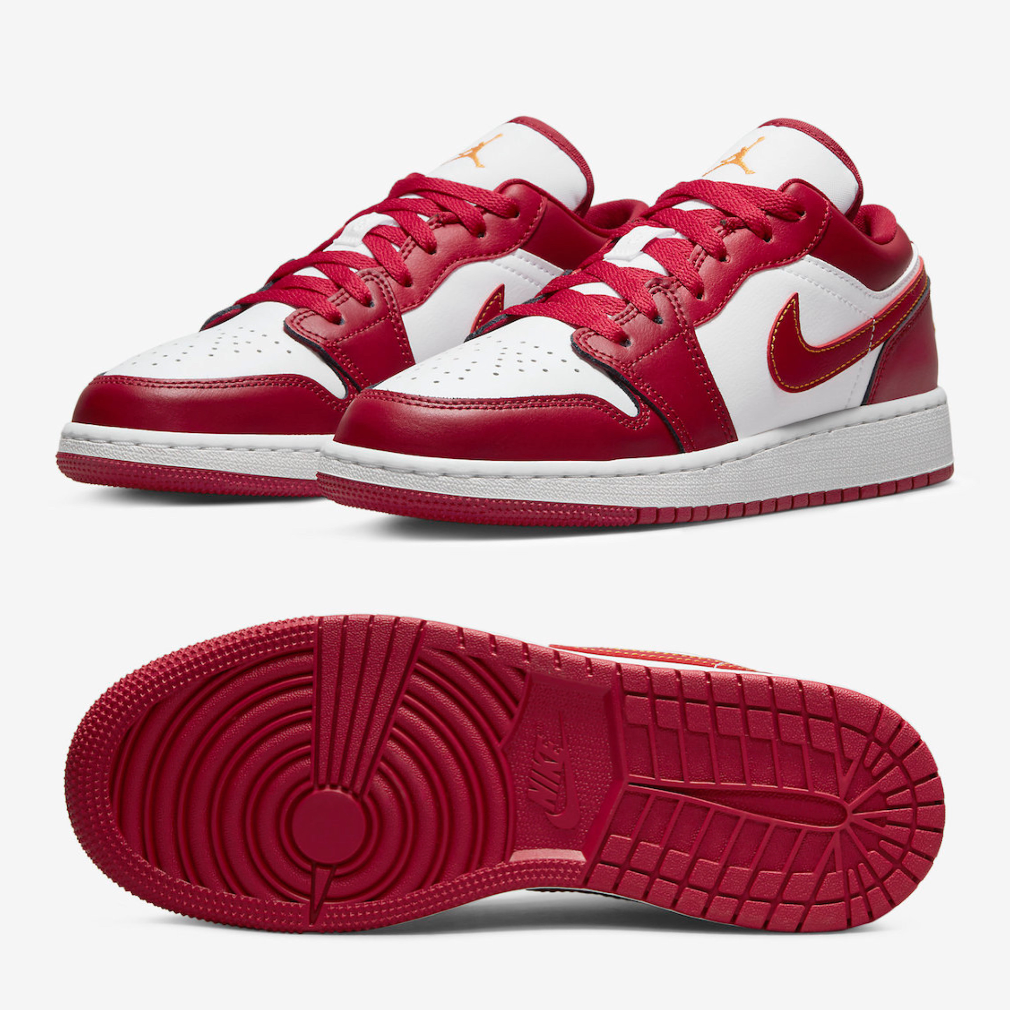 (GS) Jordan 1 Low Cardinal Red, Jordan 1 Low Cardinal Red 착용 스타일 - 2