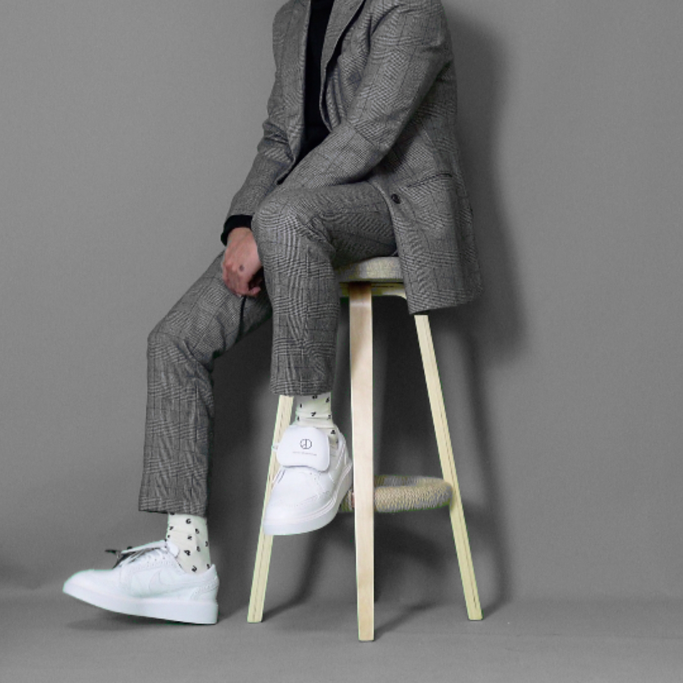 Nike x Peaceminusone Kwondo1 White 착용 스타일 - 3