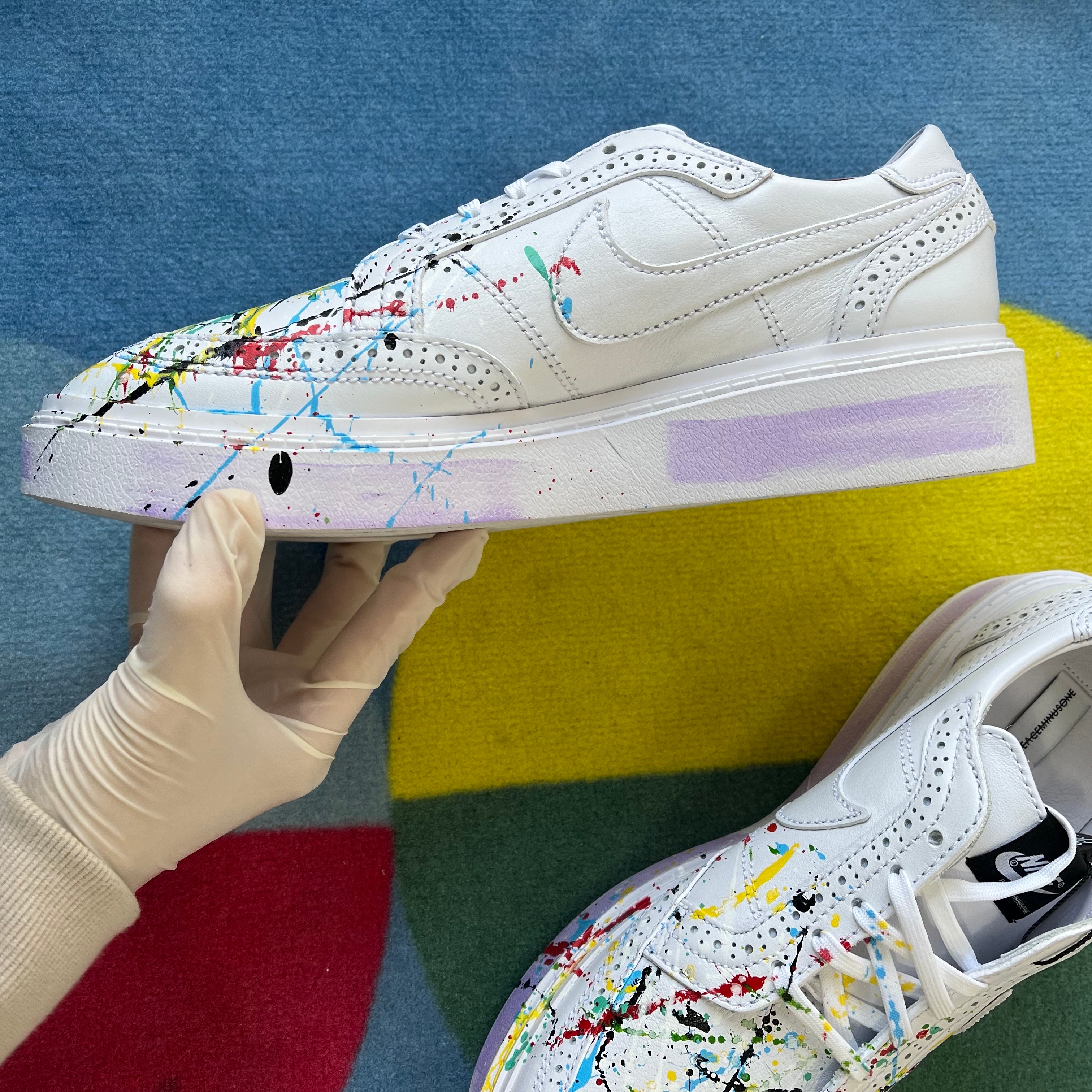Nike x Peaceminusone Kwondo1 White 착용 스타일 - 3