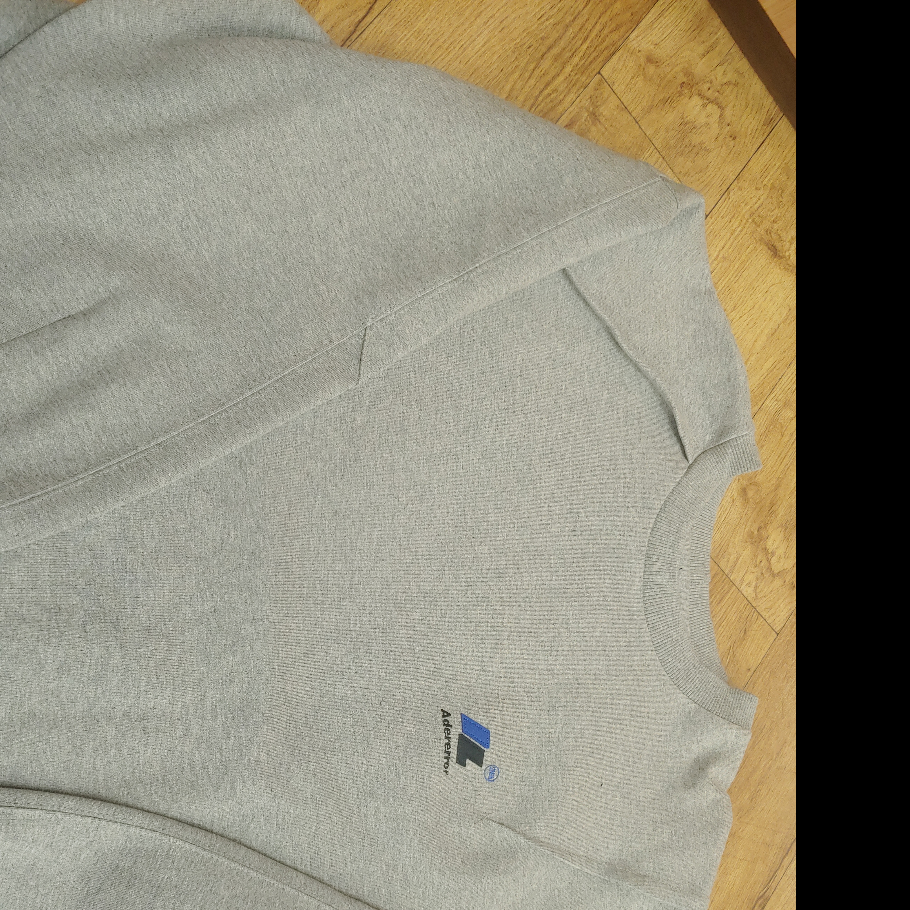 Zara x Ader Error Oversize Sweatshirt Grey 착용 스타일 - 2