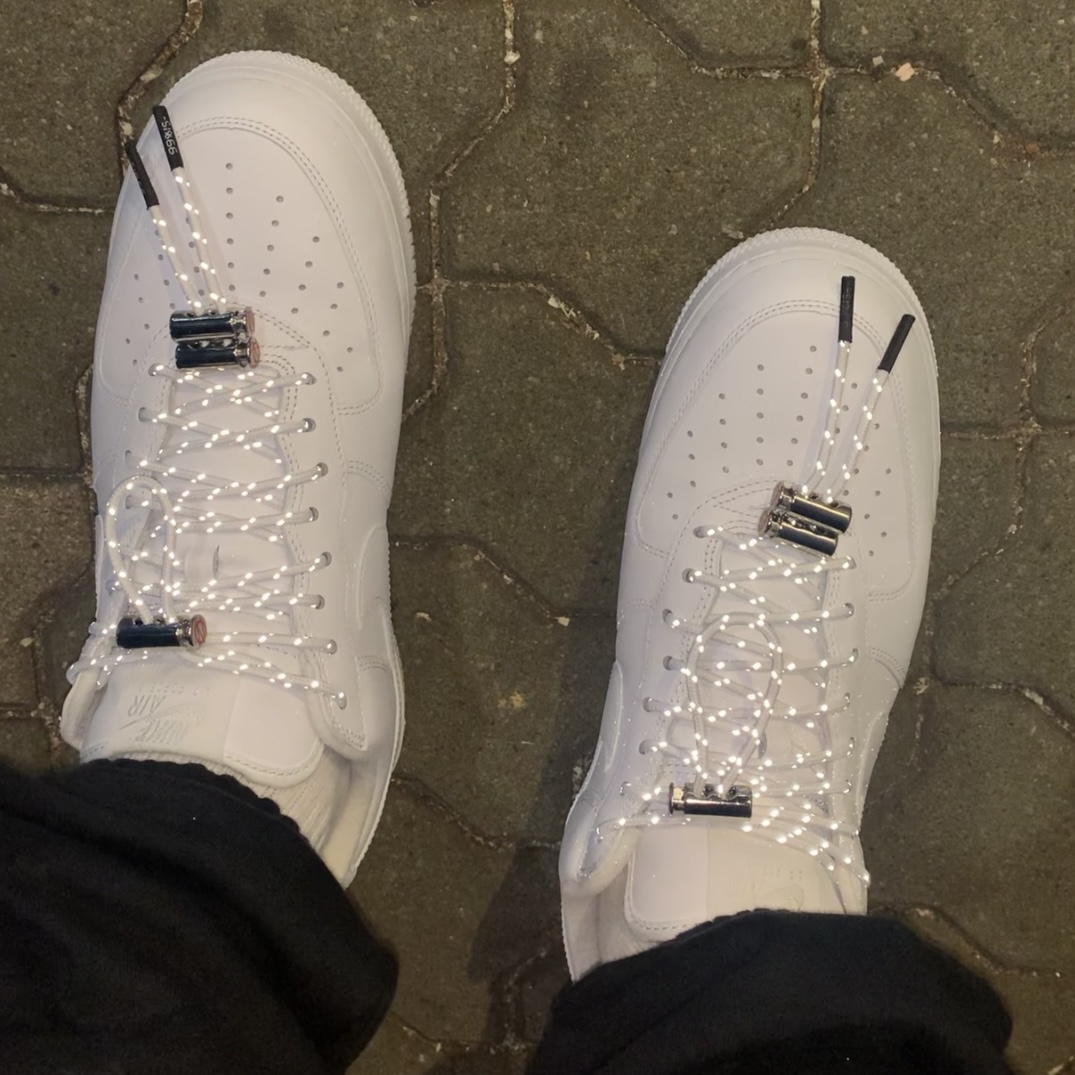 Nike x Supreme Air Force 1 Low White 착용 스타일 - 2