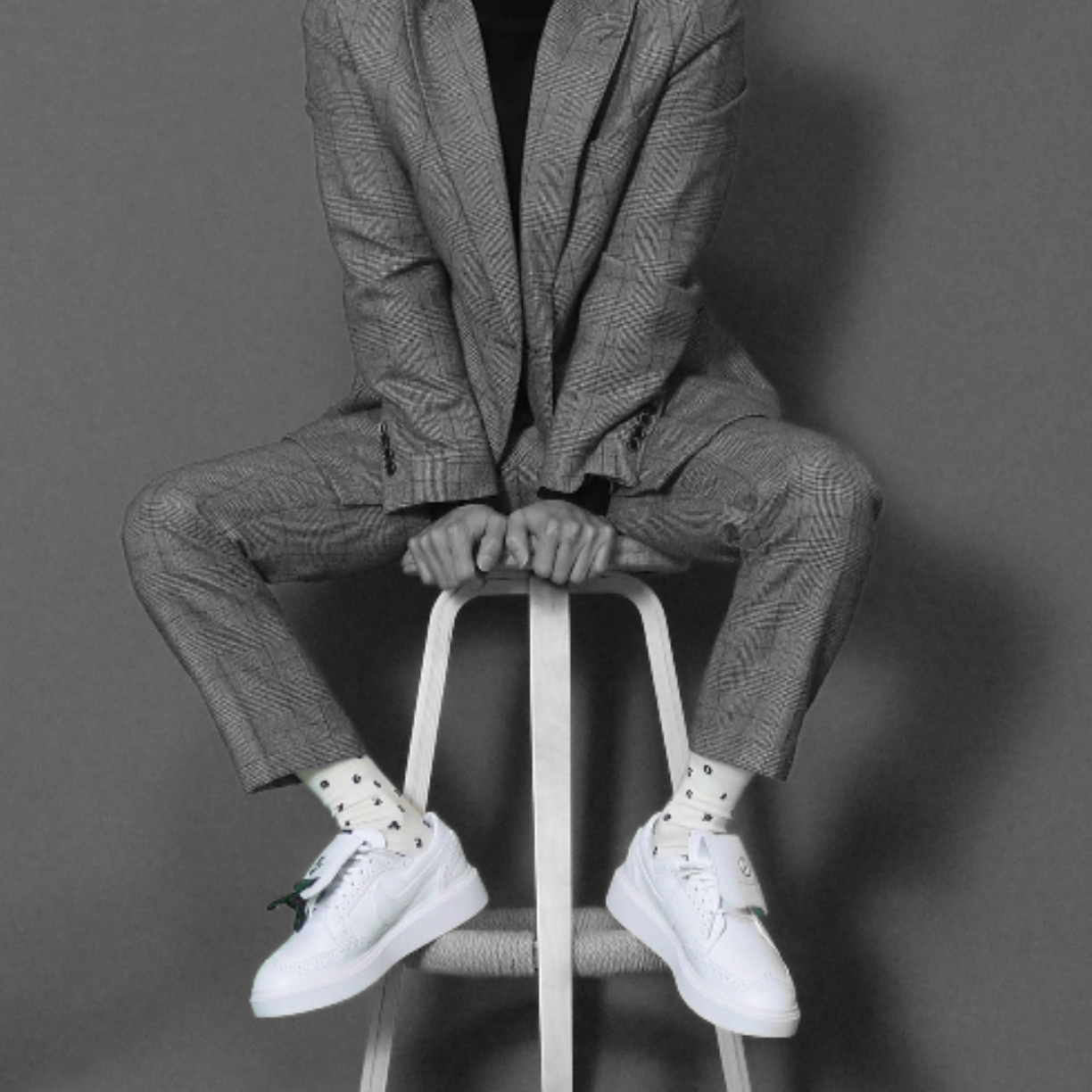 Nike x Peaceminusone Kwondo1 White 착용 스타일 - 2