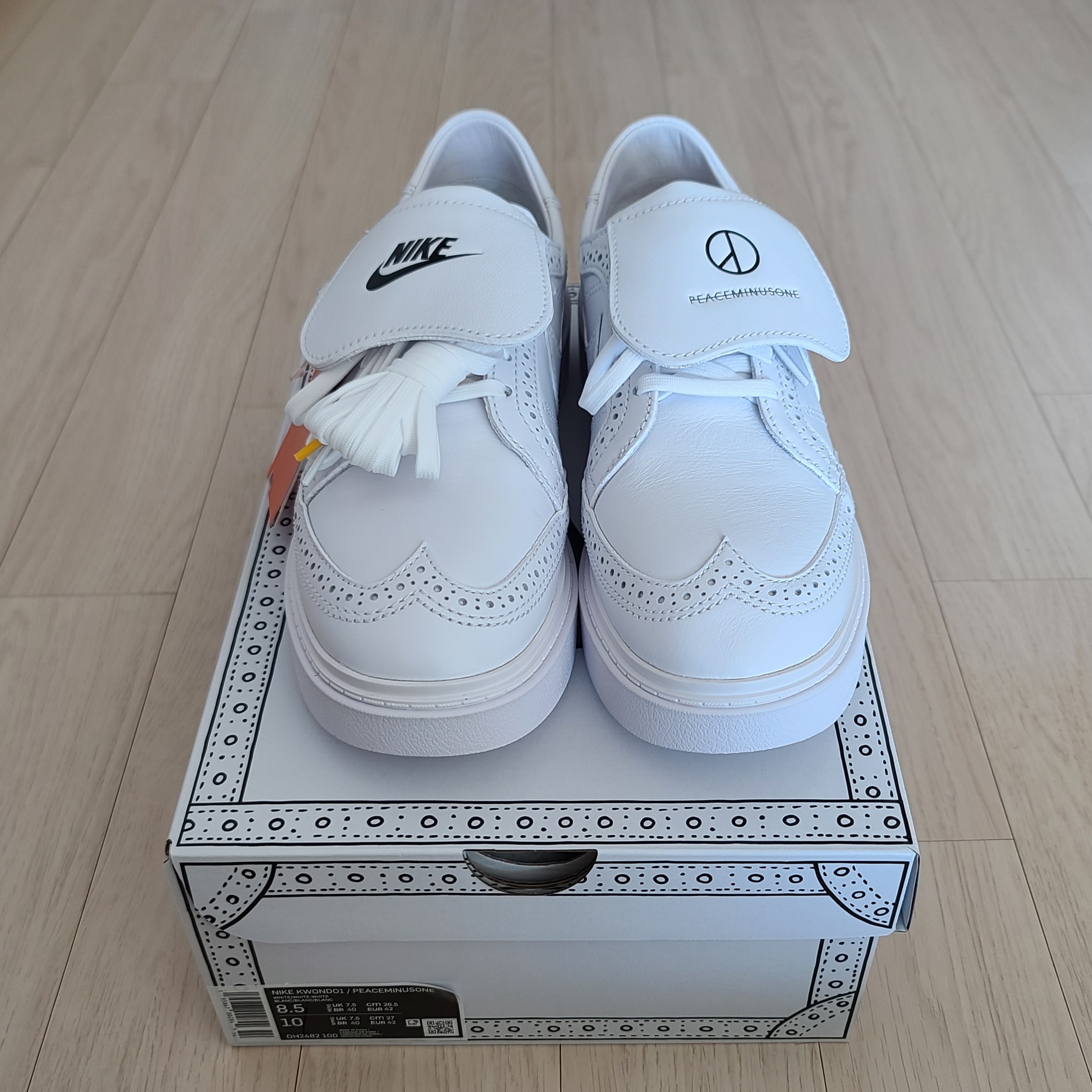 Nike x Peaceminusone Kwondo1 White 착용 스타일 - 2