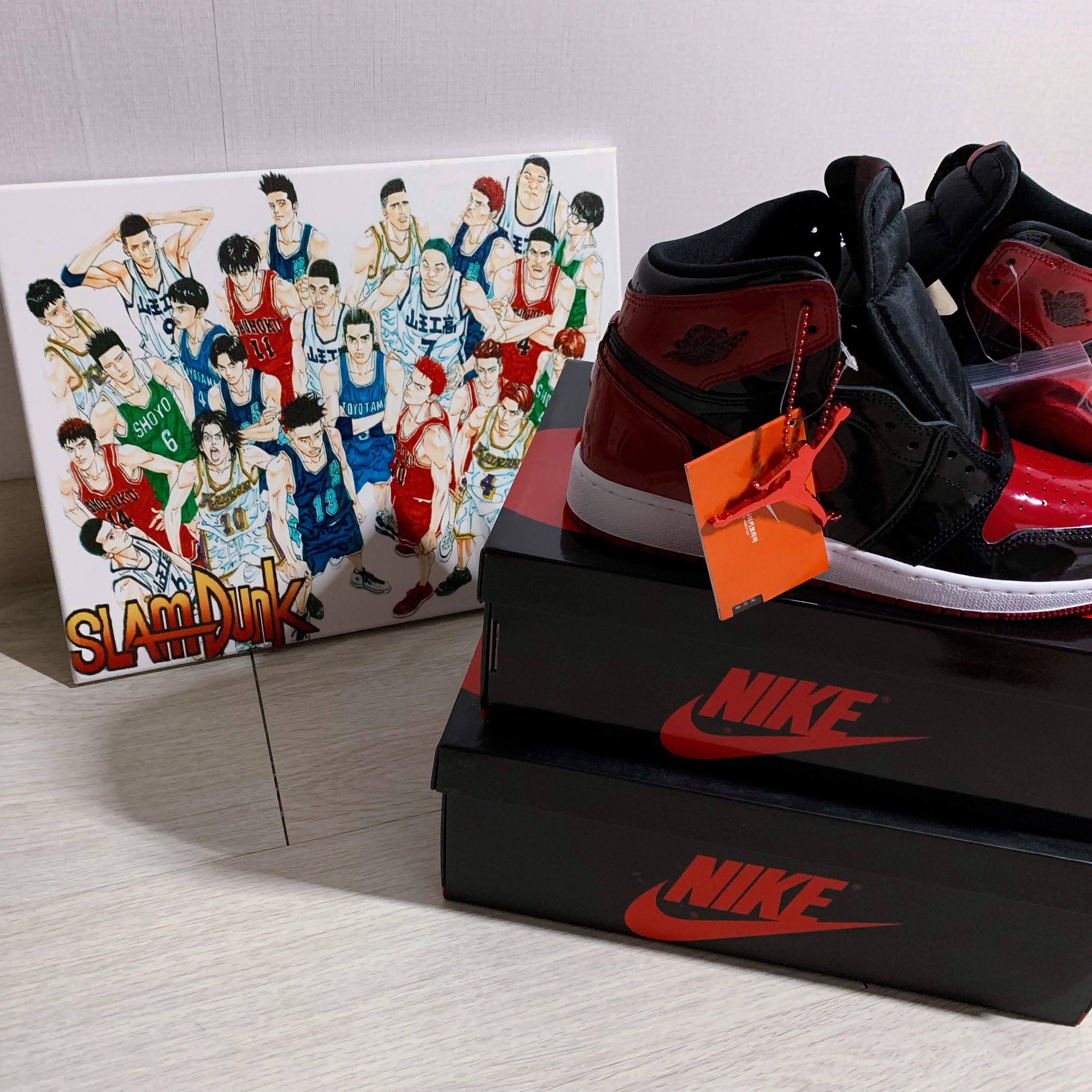 (GS) Jordan 1 Retro High OG Patent Bred 착용 스타일