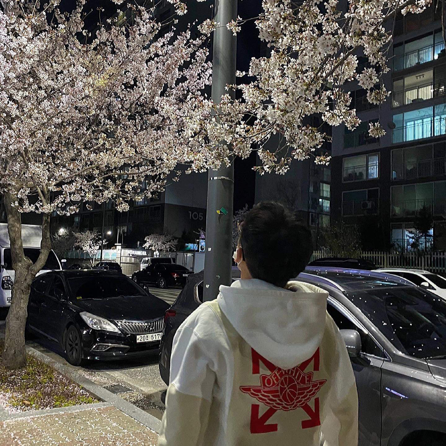 Jordan x Off-White Fleece Pullover Hoodie Sail - Asia 착용 스타일