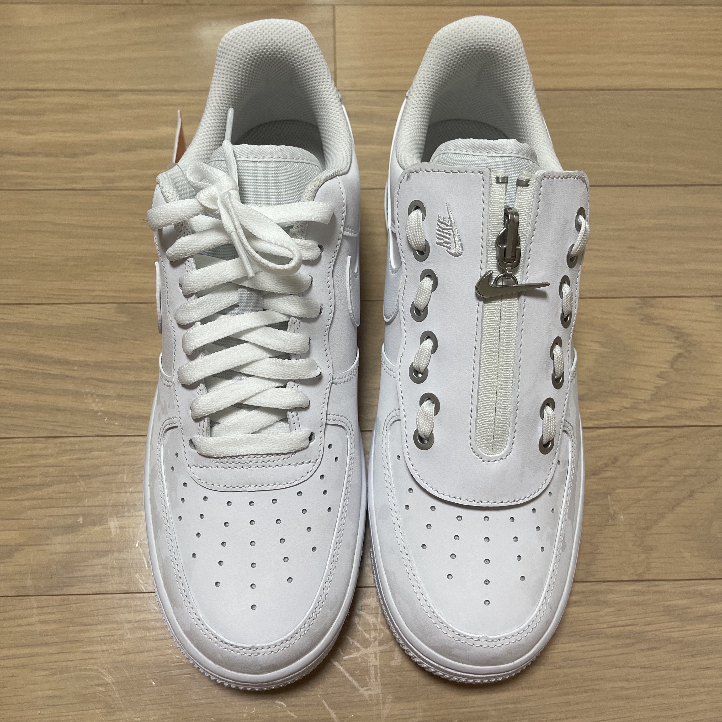 Nike Air Force 1 Low Shroud White 착용 스타일