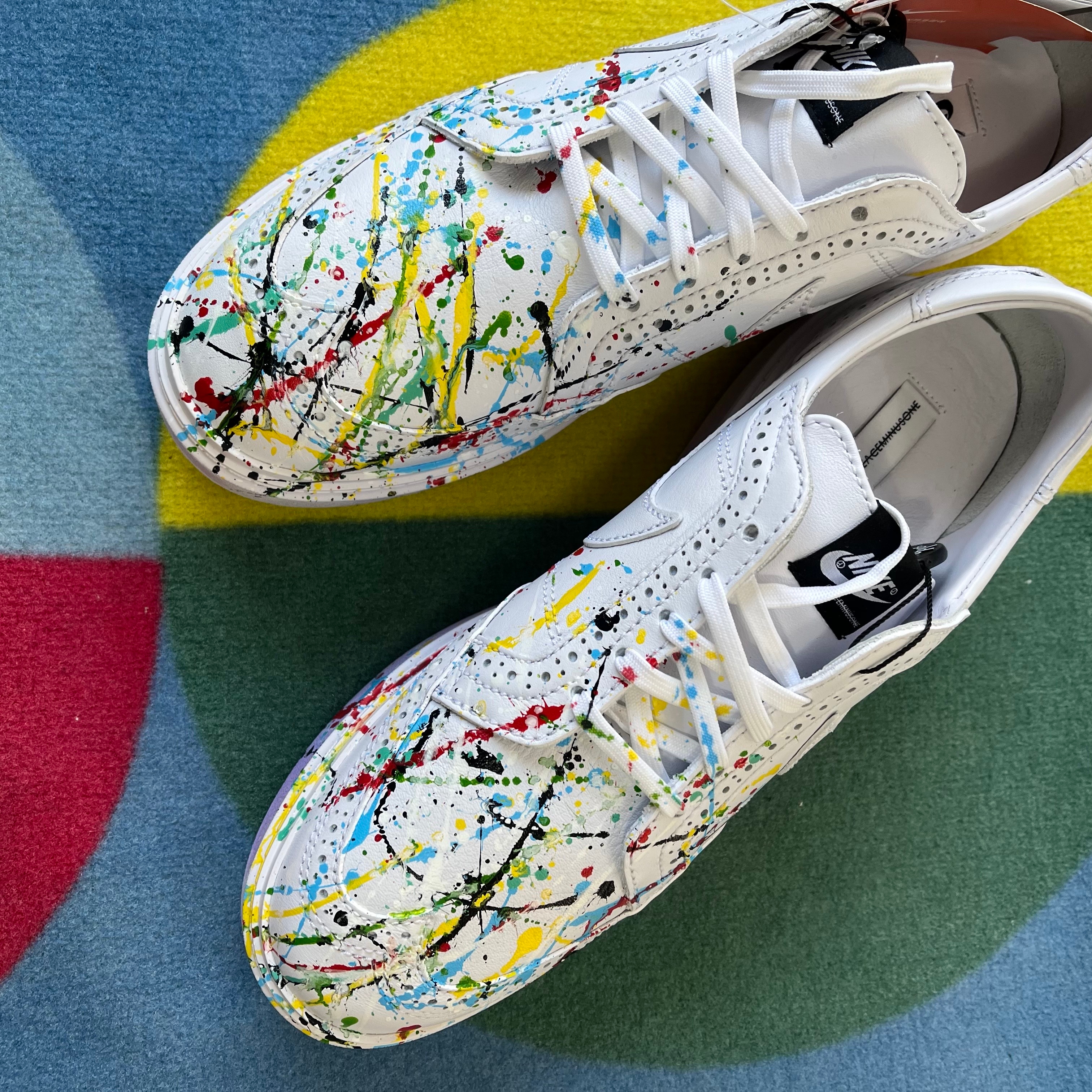 Nike x Peaceminusone Kwondo1 White 착용 스타일 - 1