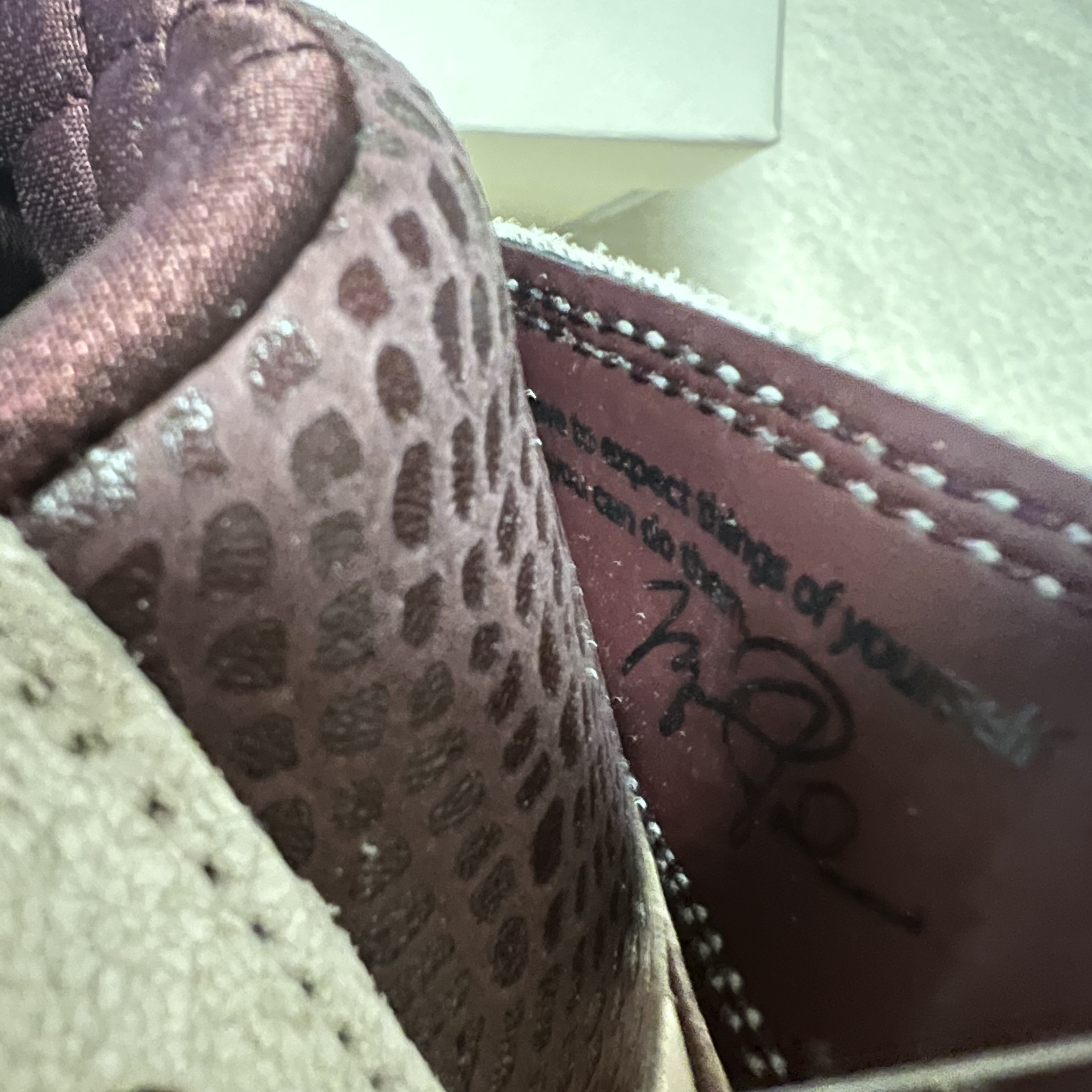 Jordan 1 x A Ma Maniere Retro High OG SP Sail and Burgundy 착용 스타일 - 5