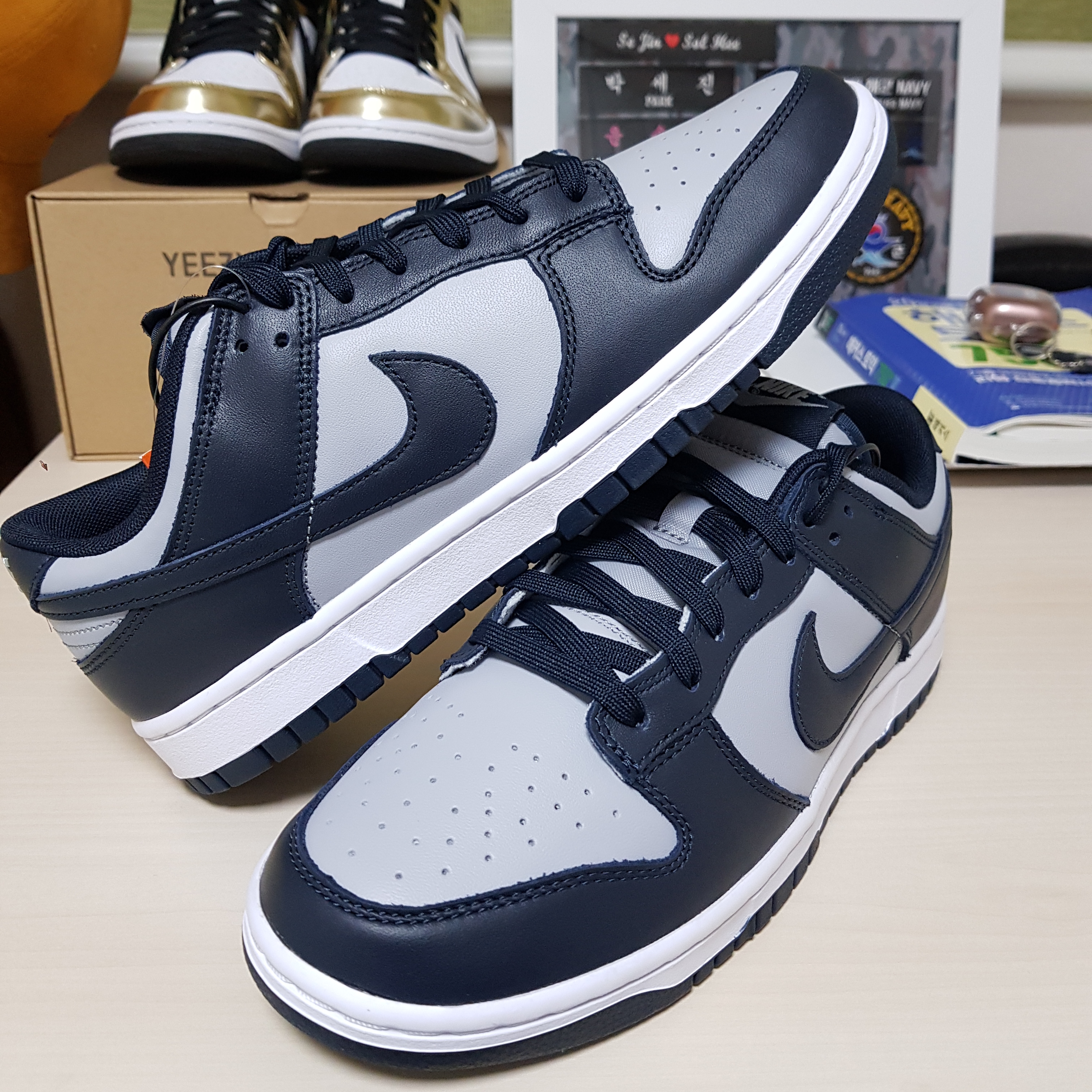 Nike Dunk Low Retro Championship Grey 착용 스타일