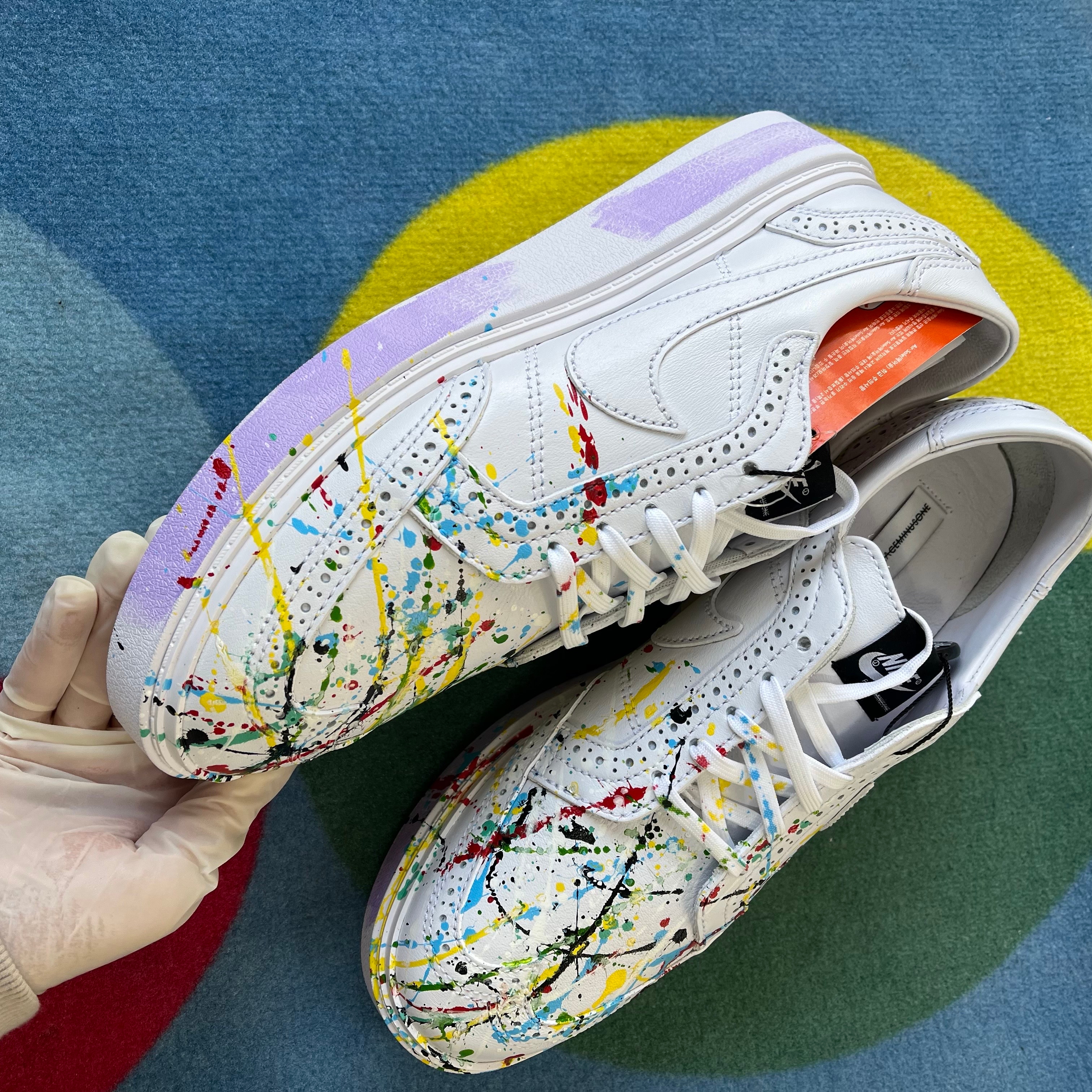 Nike x Peaceminusone Kwondo1 White 착용 스타일 - 4