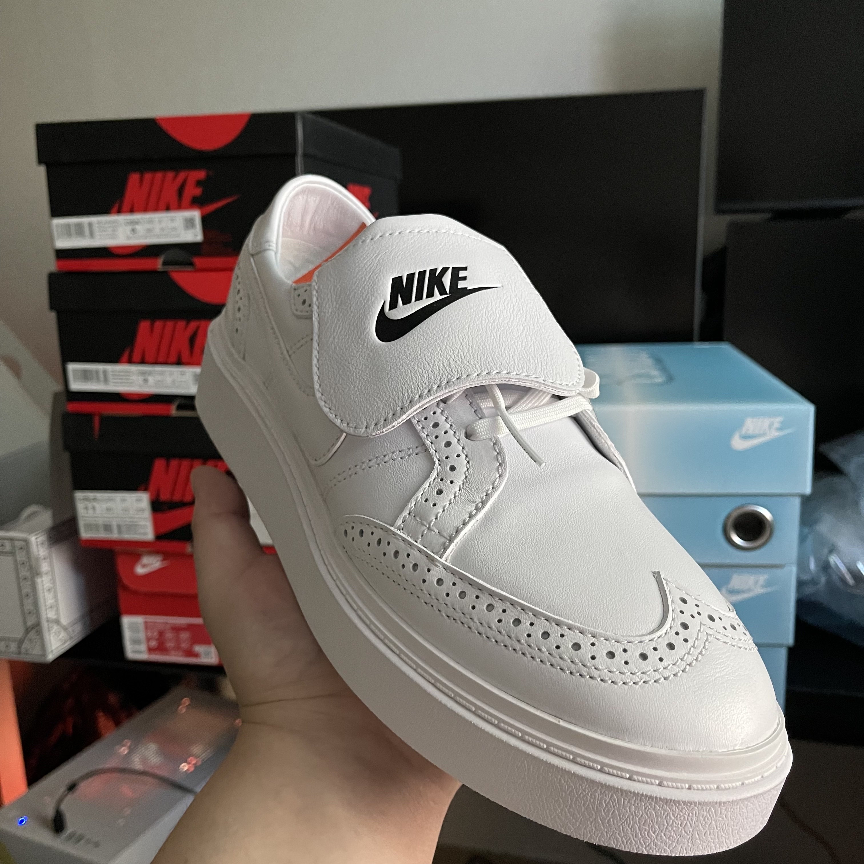 Nike x Peaceminusone Kwondo1 White 착용 스타일 - 1