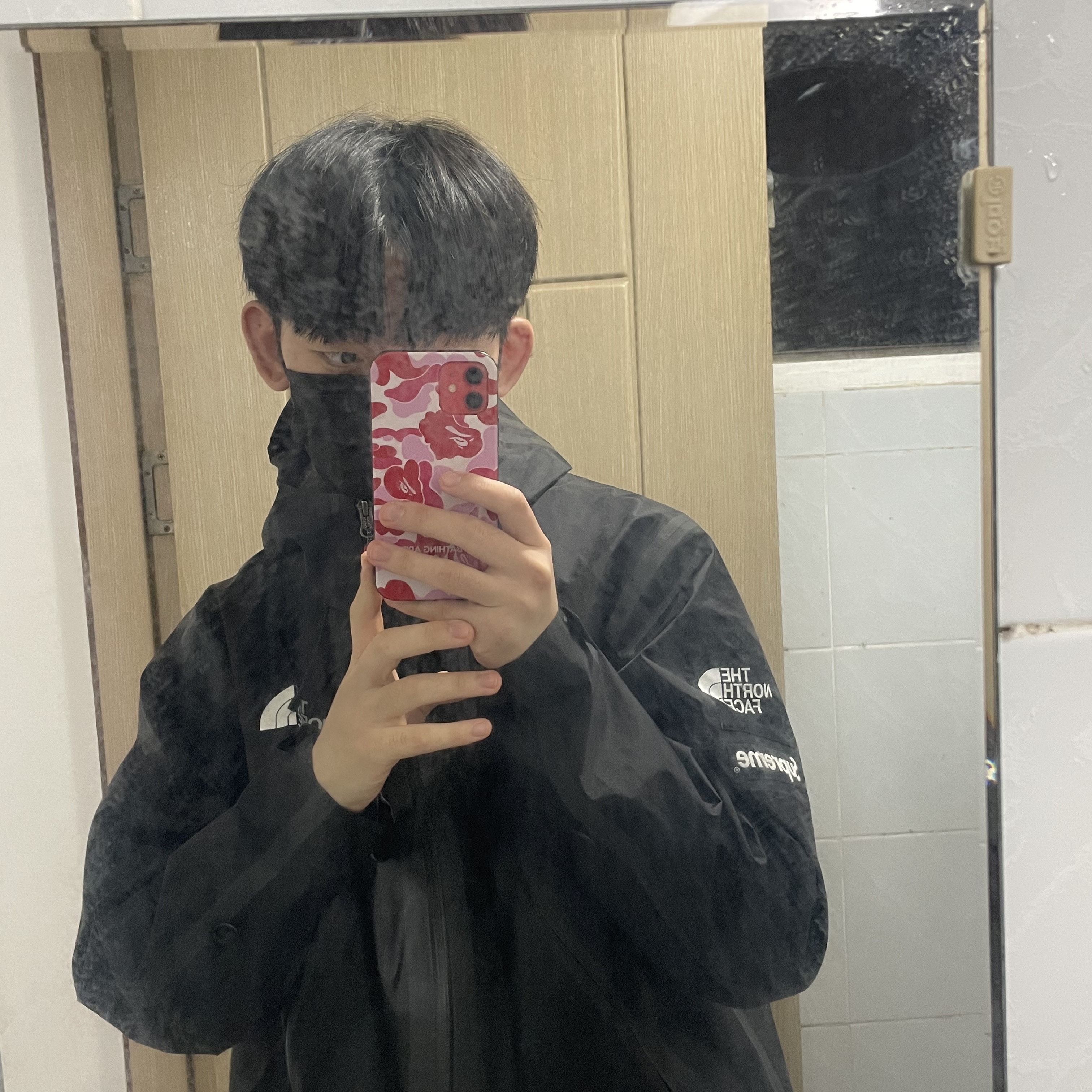 Supreme x The North Face Summit Series Outer Tape Seam Jacket Black - 21SS 착용 스타일