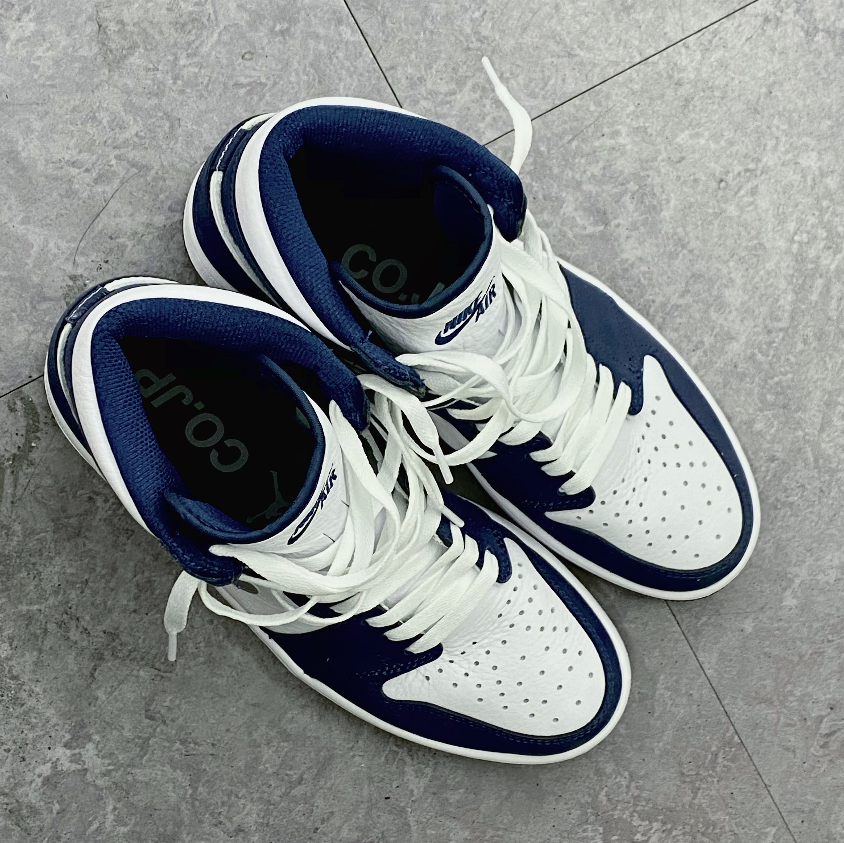 Jordan 1 Retro High OG CO.JP Midnight Navy 착용 스타일