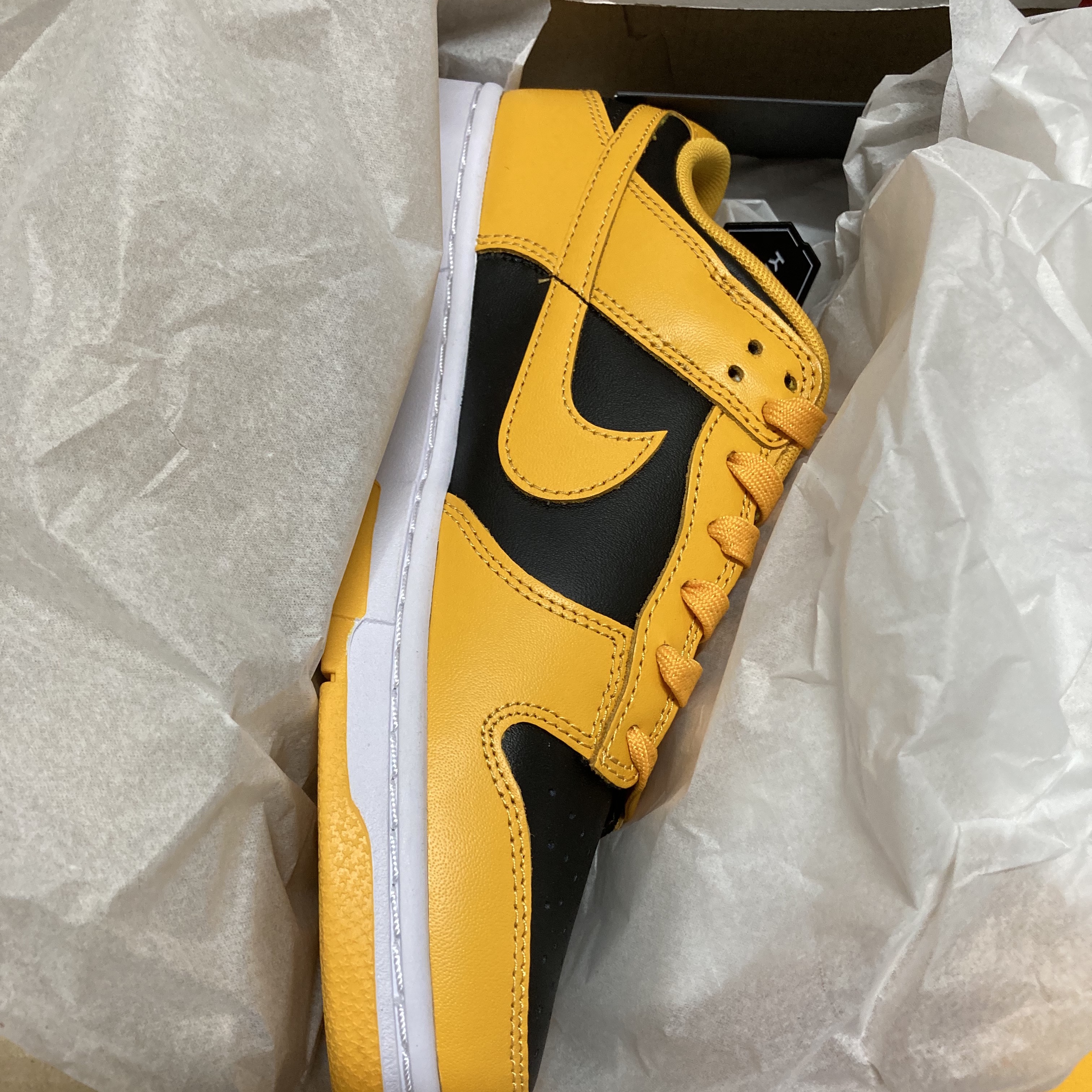 Nike Dunk Low Retro Championship Goldenrod 착용 스타일
